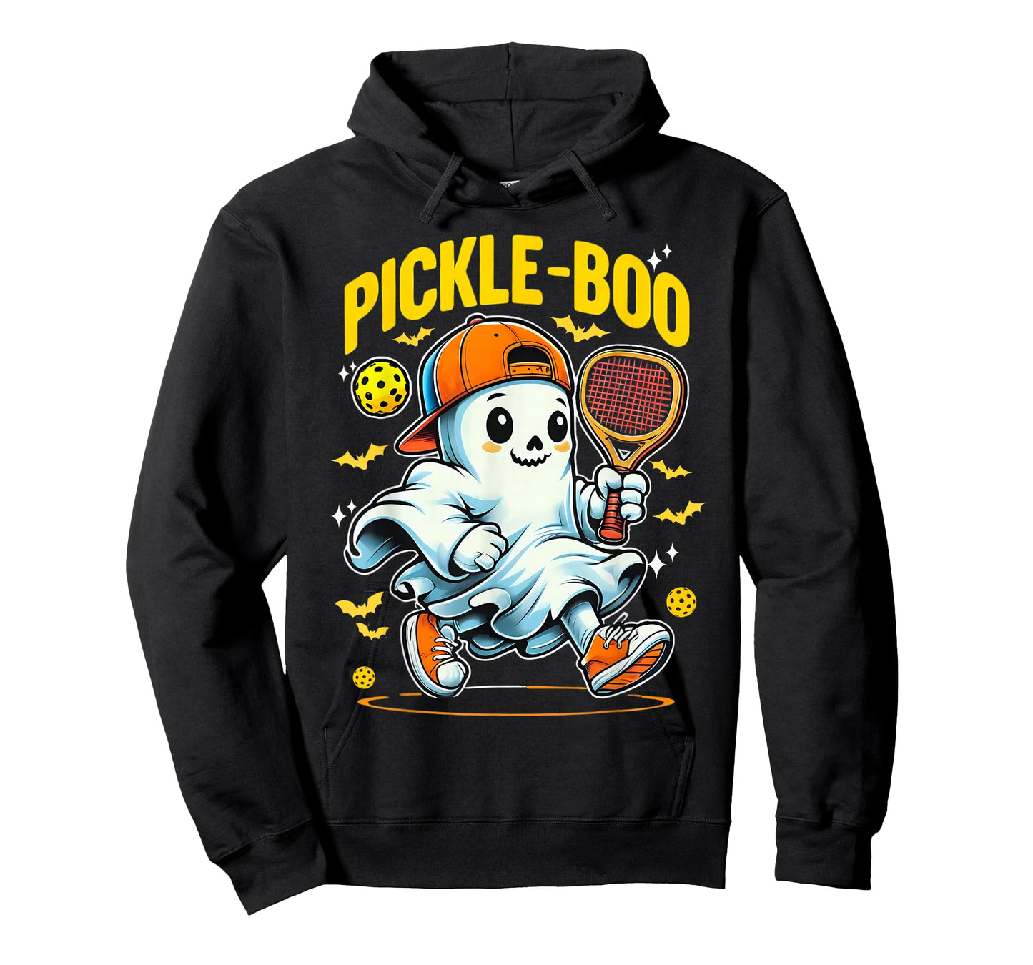 Halloween Pickleball Team Funny Halloween Pickle-Boo Ghost T-Shirt