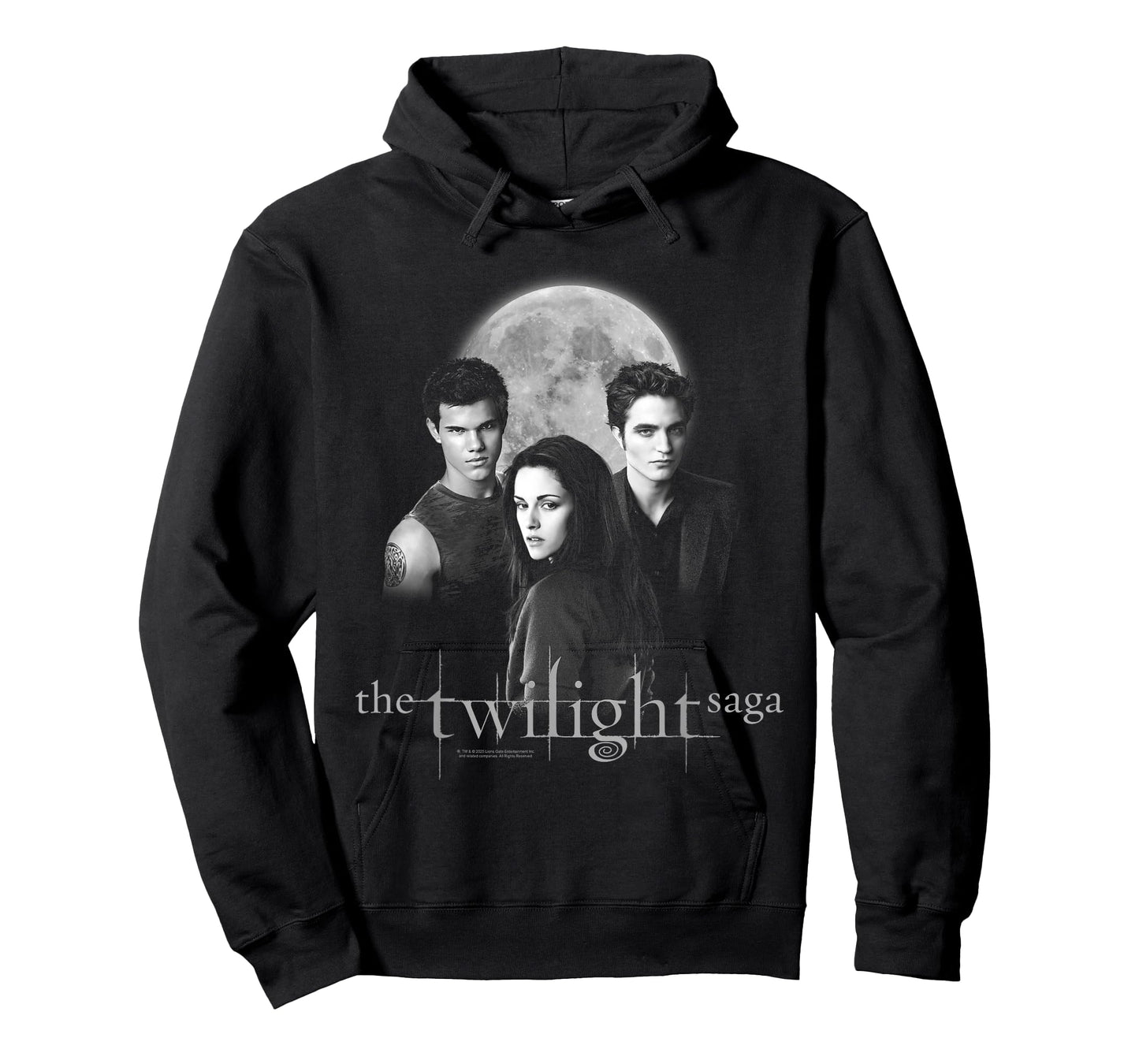 Twilight Saga Black & White Photo Jacob, Bella, Edward Movie T-Shirt