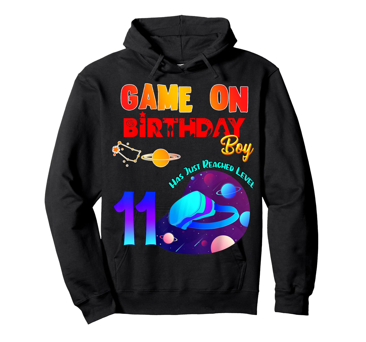 VR Virtual Reality Game On 11 Birthday Party Matching Outfit T-Shirt