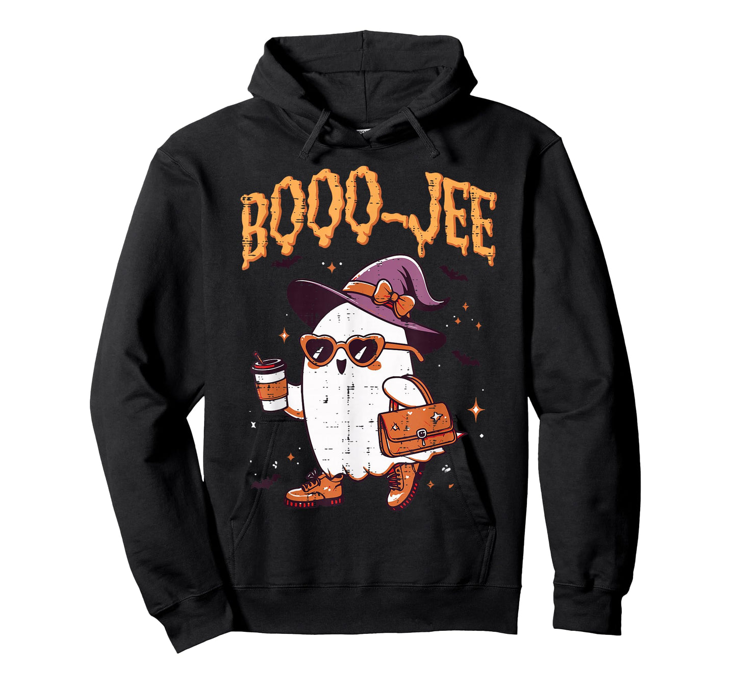 Halloween Ghost Witch Boojee Bougie Costume Women Girls Kids T-Shirt