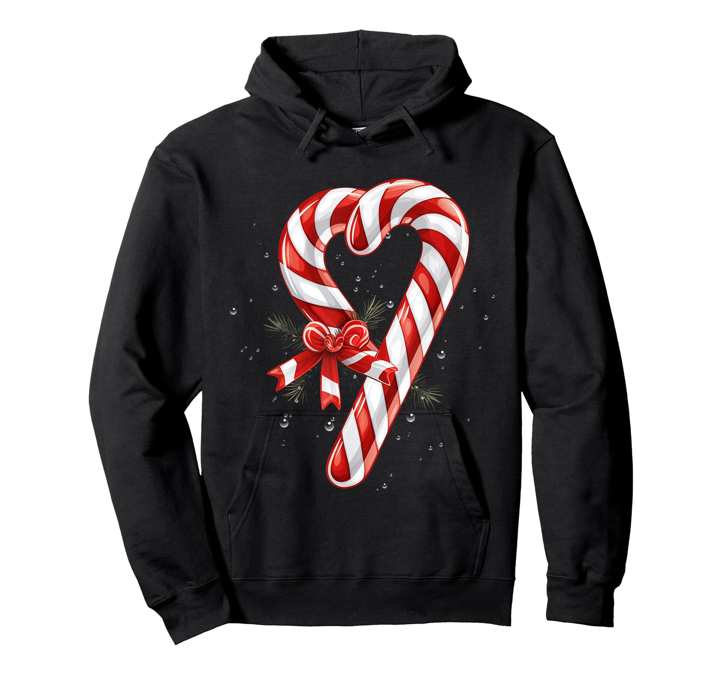 Giant Candy Cane Heart Christmas Gifts Red and White Candy T-Shirt