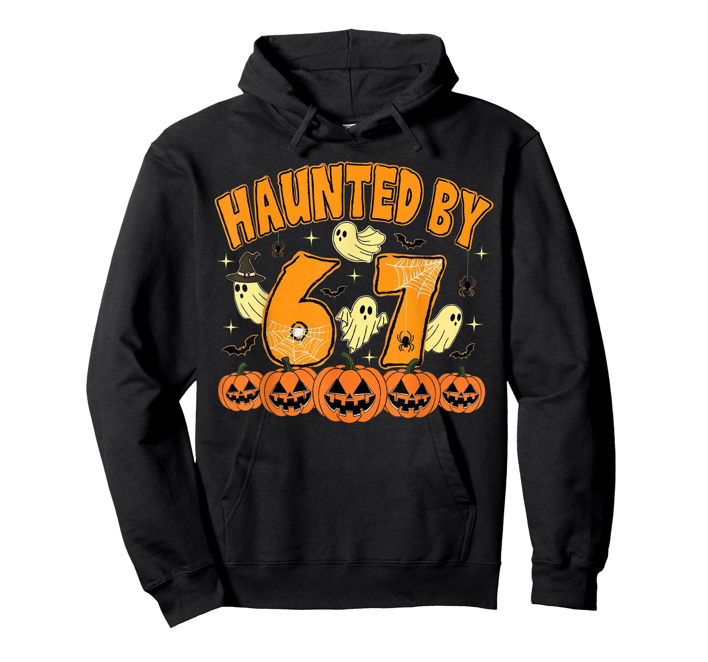 Haunted by 67 Halloween Ghost Six Seven Gen Alpha Z T-Shirt