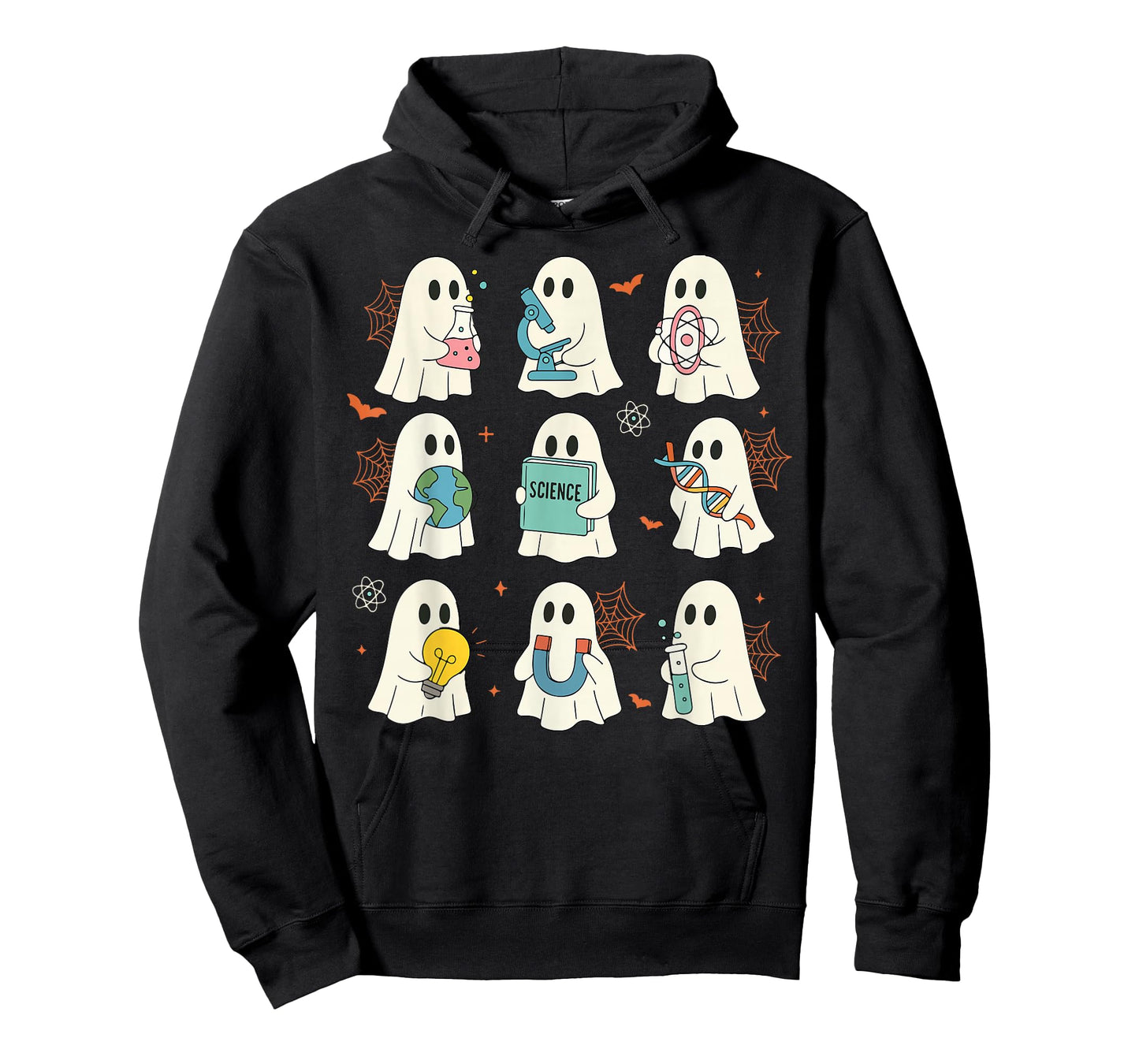 Halloween Science Teacher Student Ghost Laboratory Men Women T-Shirt