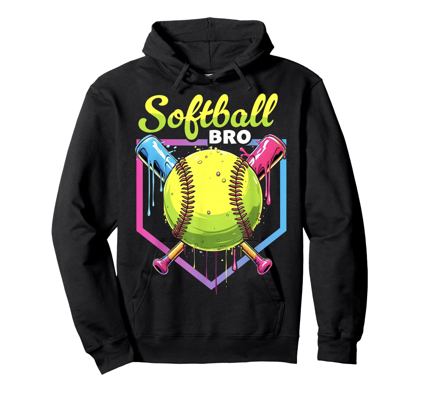 Softball Drip Brother Ice Cream Softball Boys Sports T-Shirt