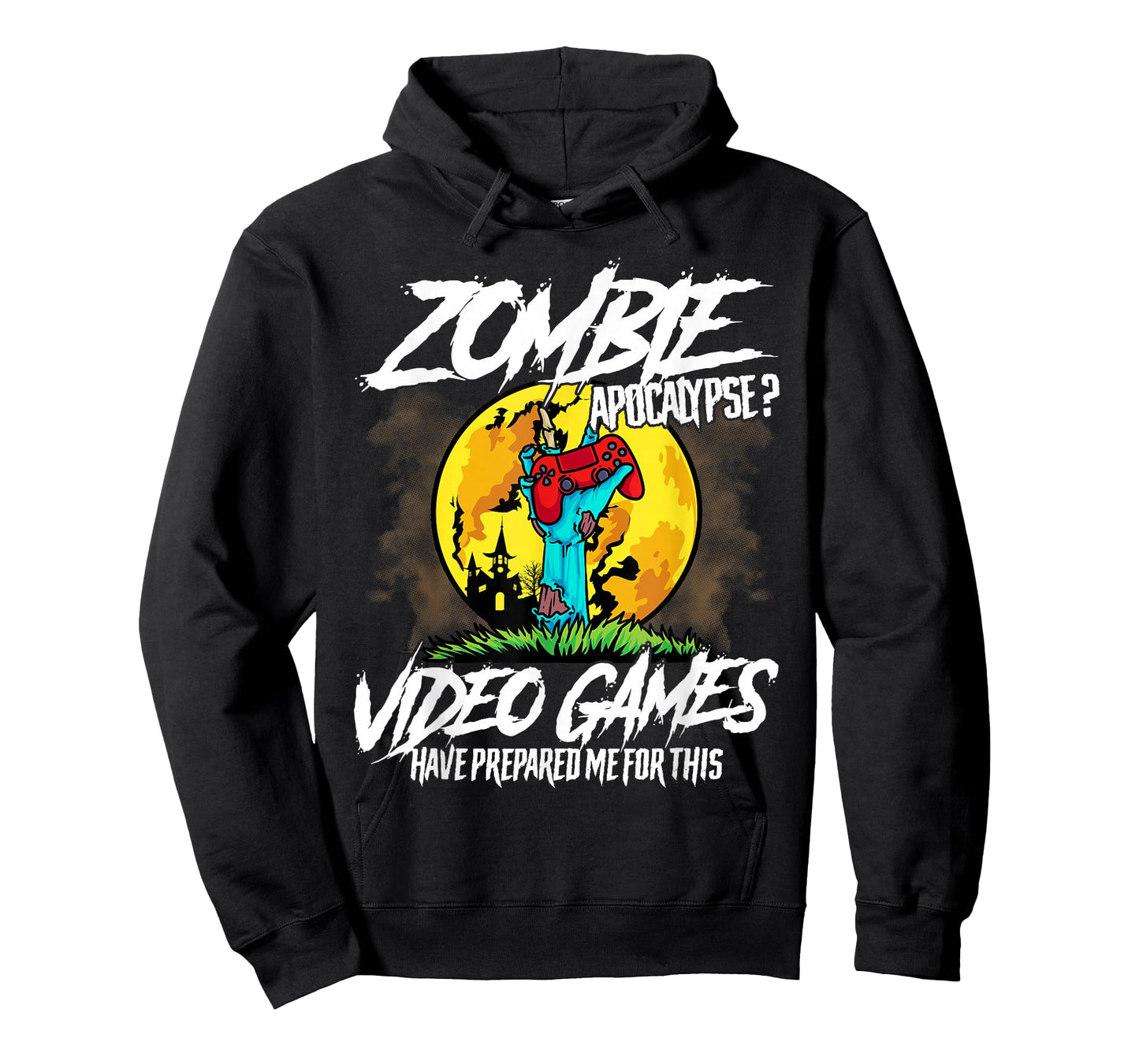 Zombie Apocalypse Gamer Funny Halloween Video Games Lover T-Shirt