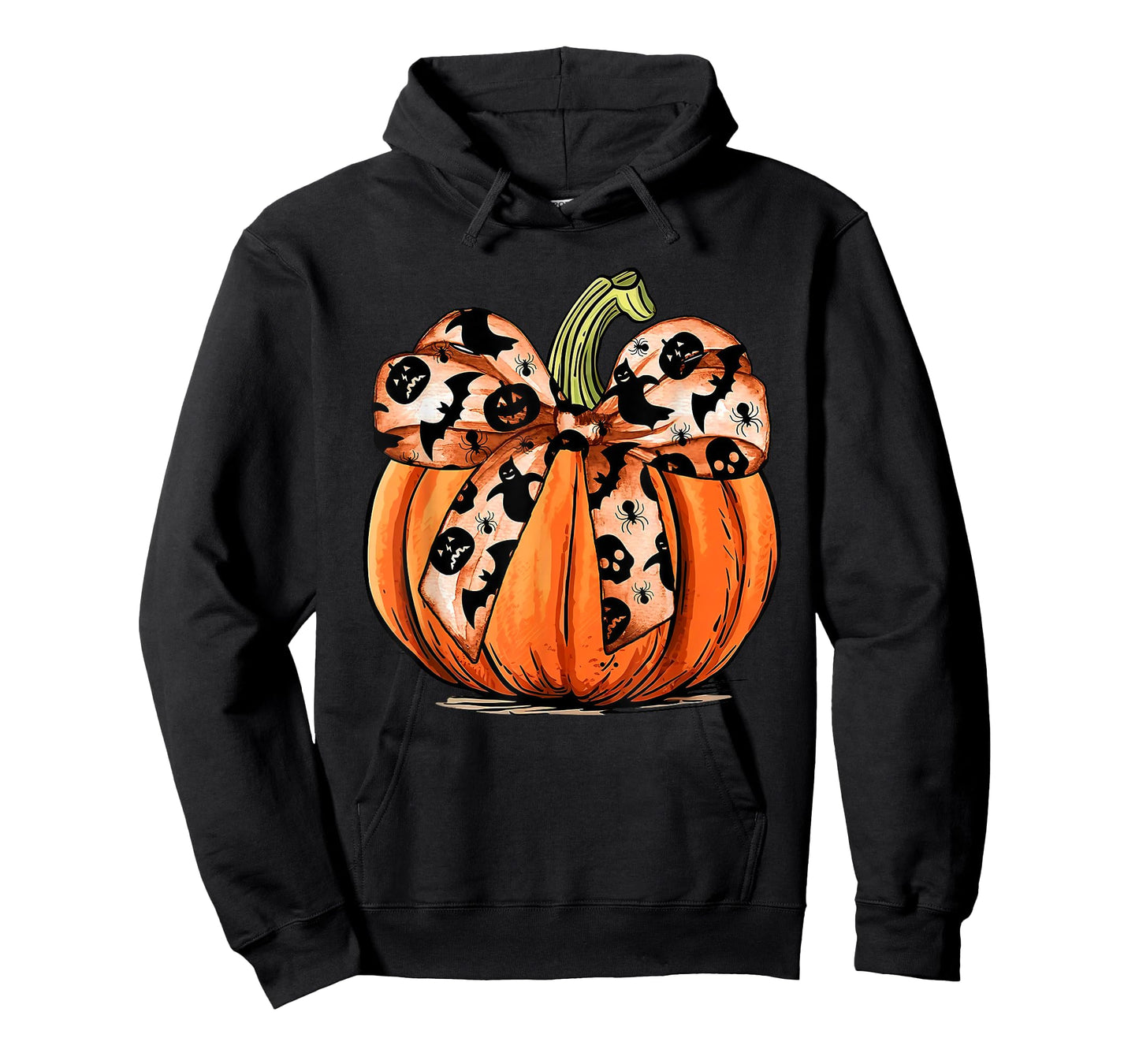 Coquette Bow Pumpkin Ghost Autumn Halloween Boujee Boo-jee T-Shirt