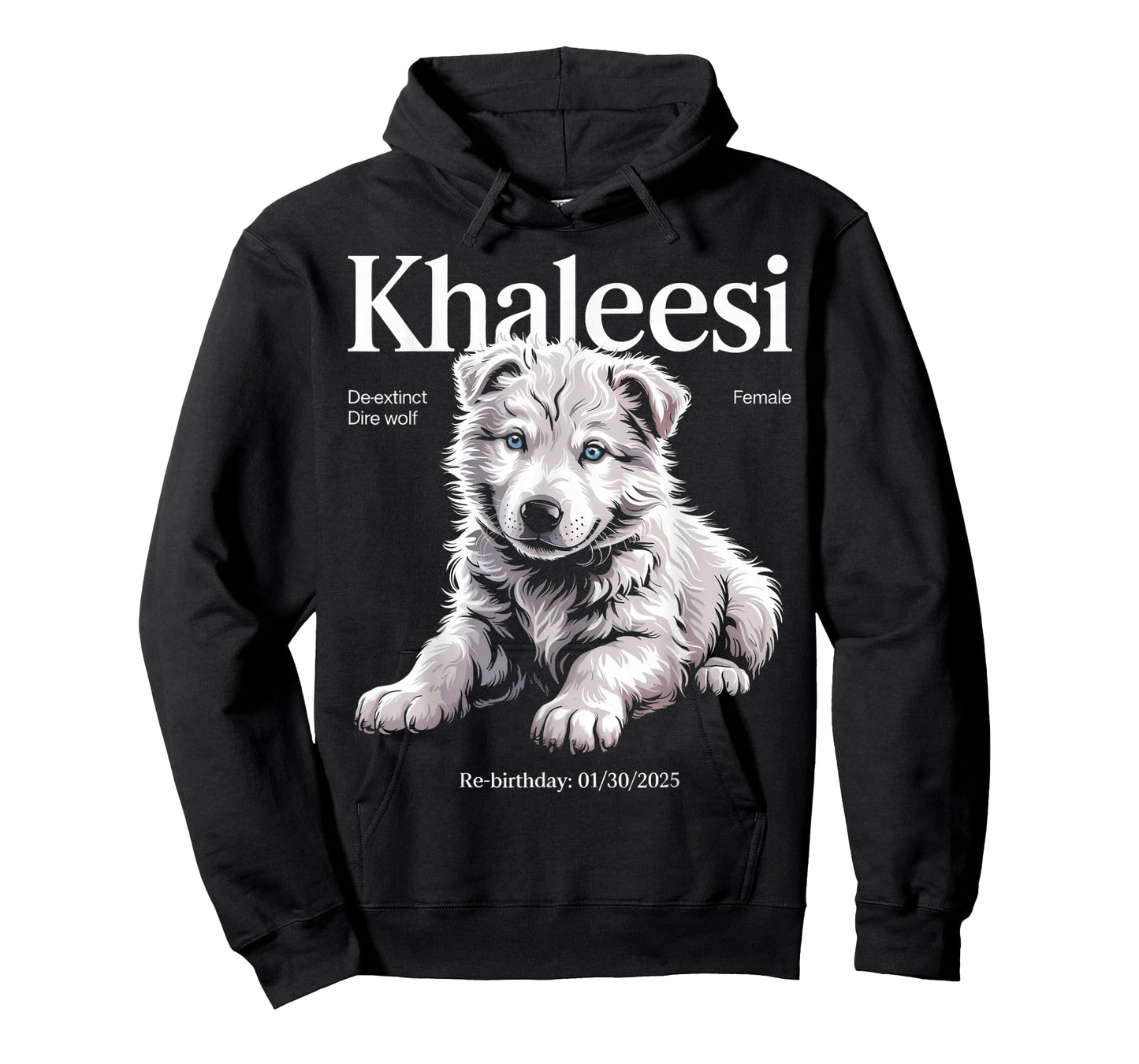 Khaleesi Wolf Dire Wolf White Wolf Animal Dire Wolf T-Shirt