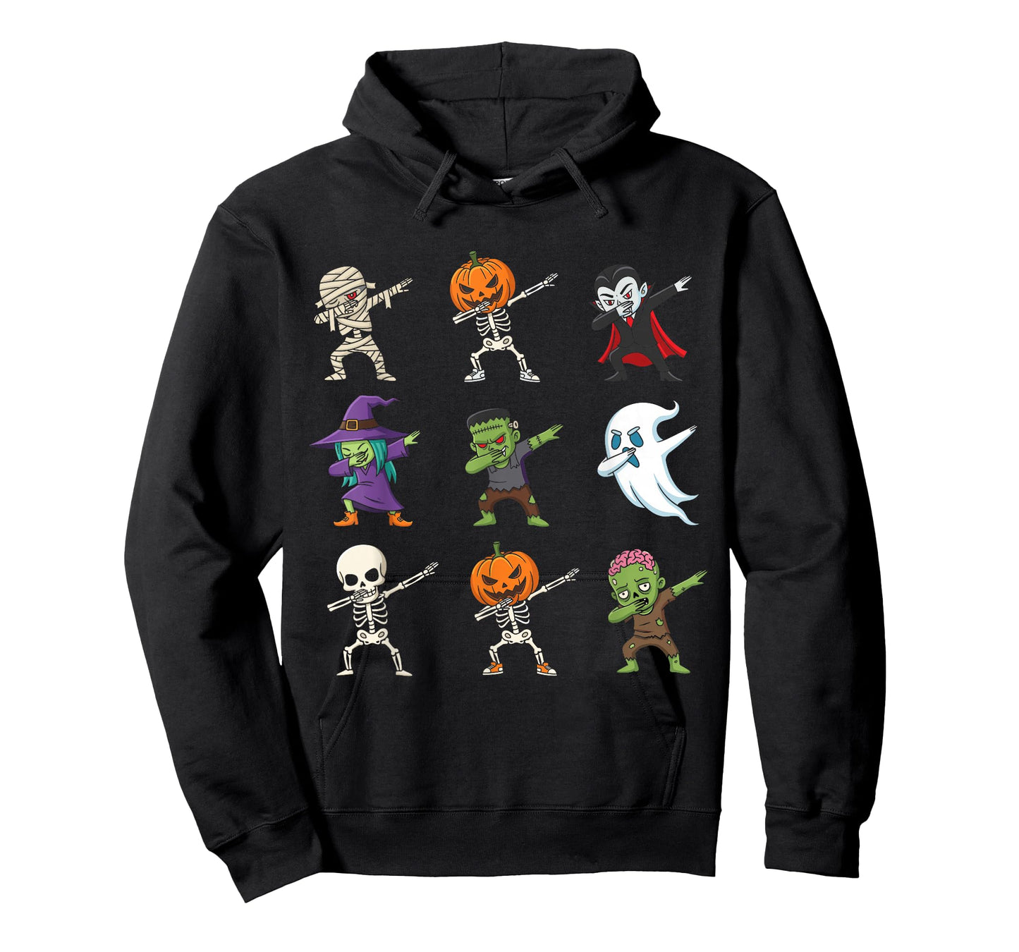 Dabbing Halloween Costumes Skeleton Zombie Pumpkin Mummy T-Shirt