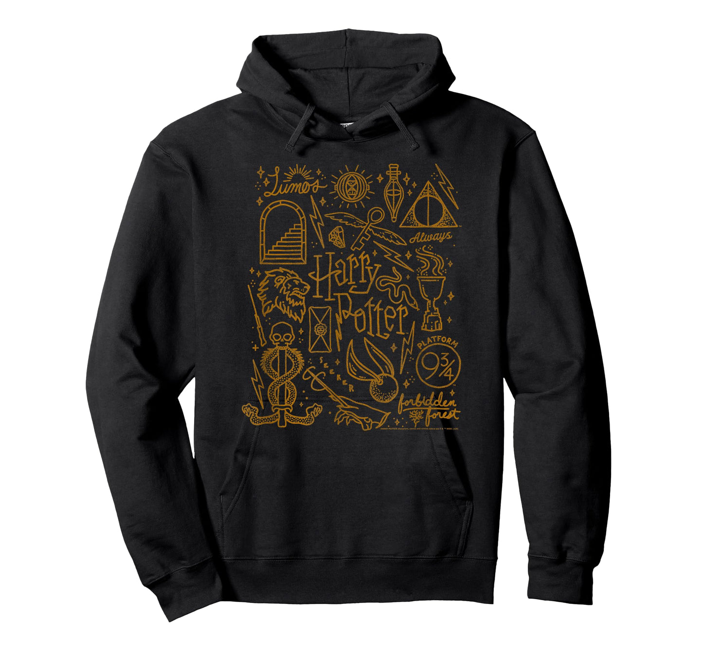Harry Potter Deathly Hallows 2 Icon Collage Poster T-Shirt