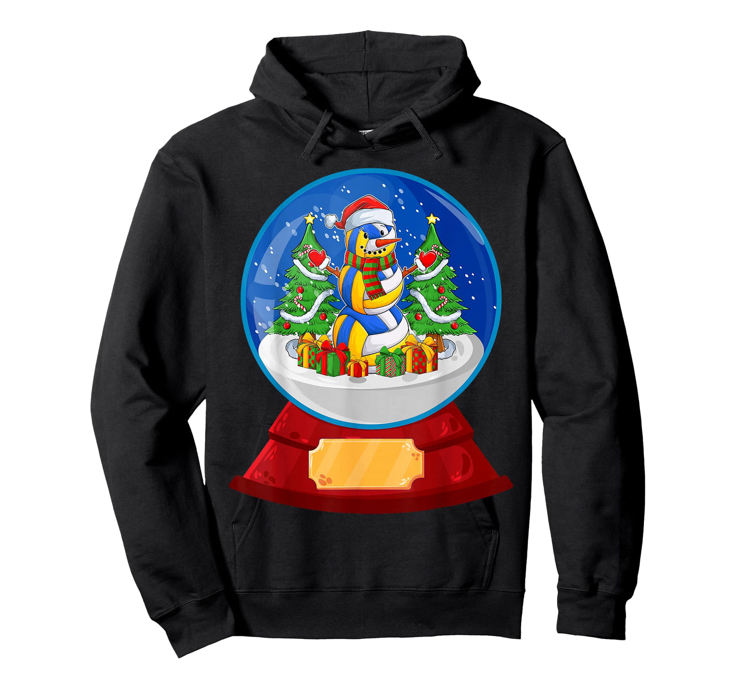 Snowman Volleyball Santa Hat Merry Christmas Pajamas Women T-Shirt