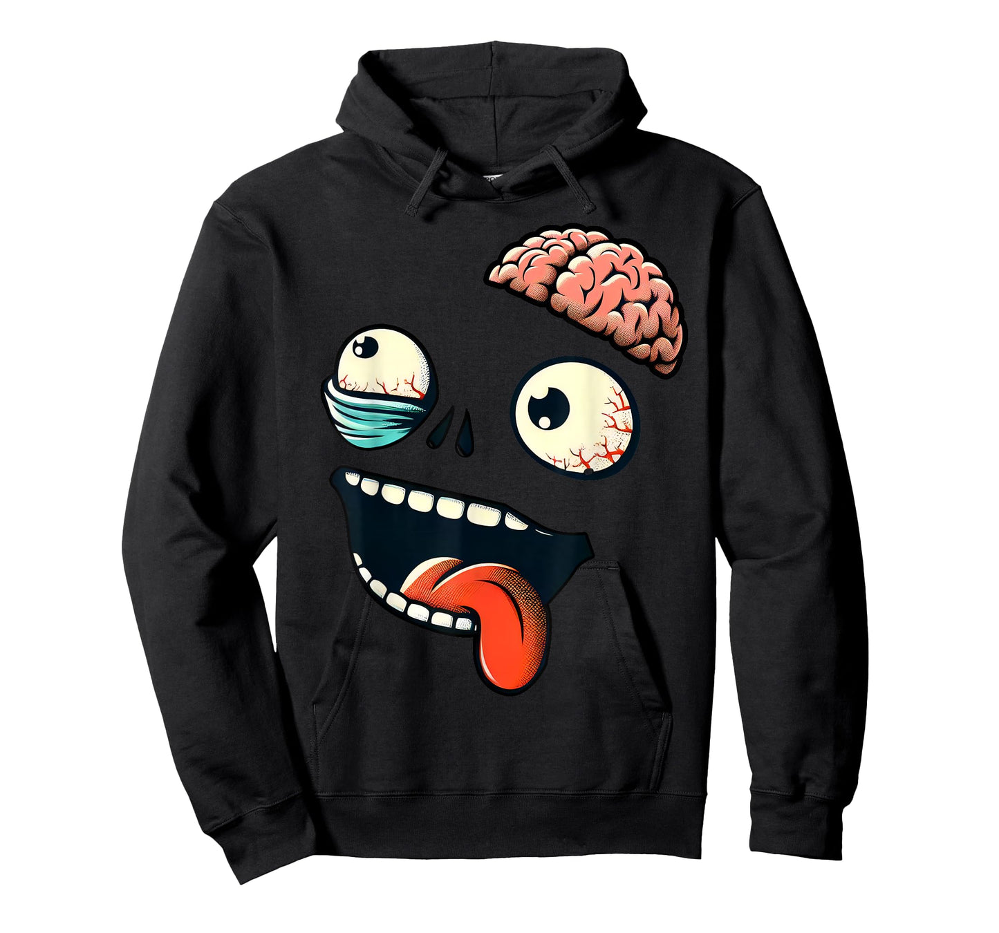 Monster Face Halloween Matching Costume Zombie Boy Girl Kid T-Shirt