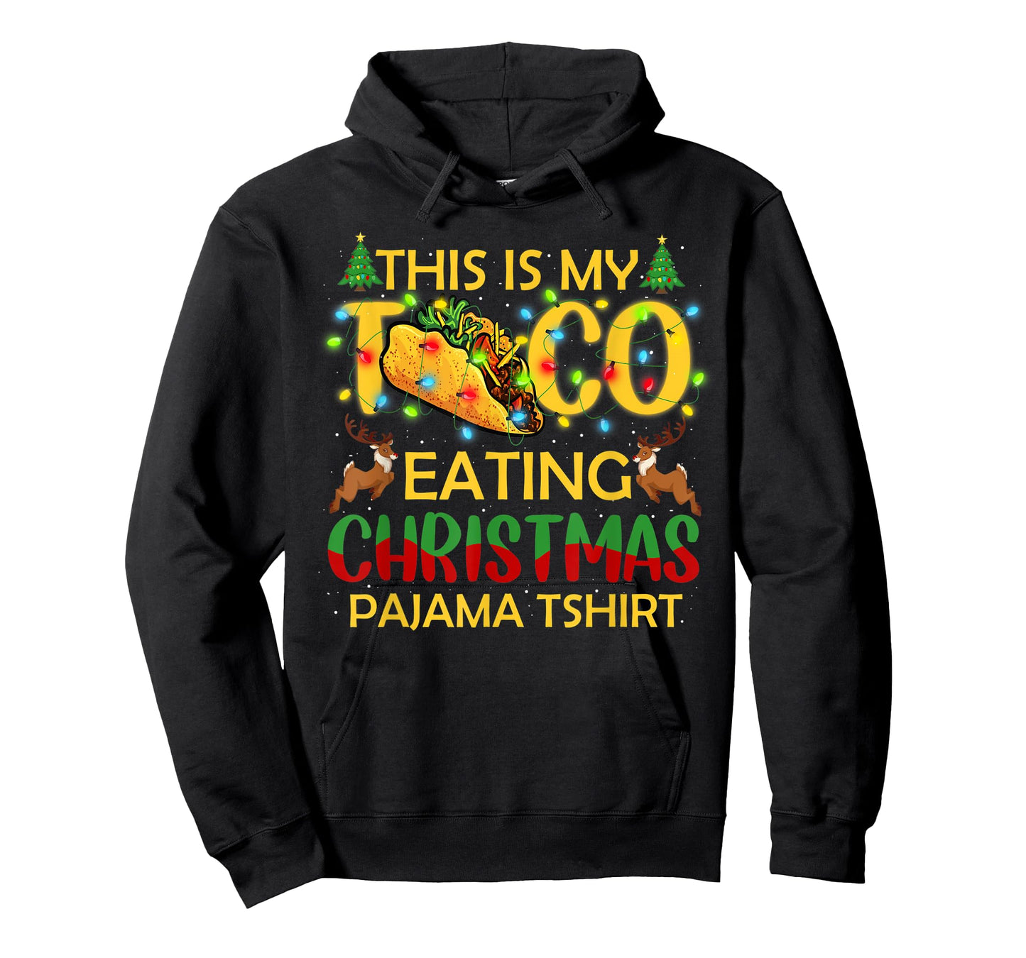 This Is My Christmas Pajama Funny Tacos Lover T-Shirt