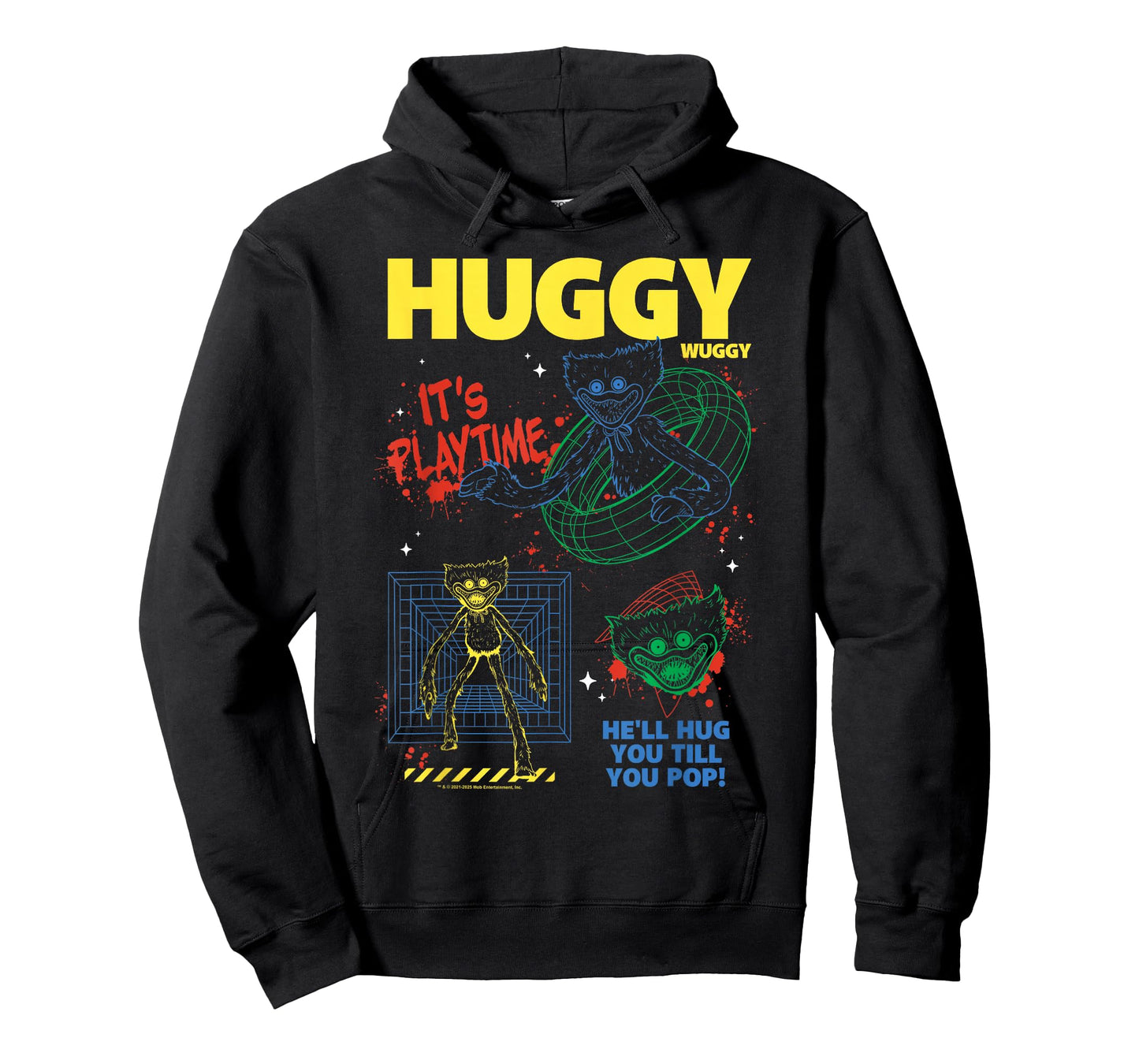 Poppy Playtime Huggy Wuggy He'll Hug You Till You Pop! T-Shirt