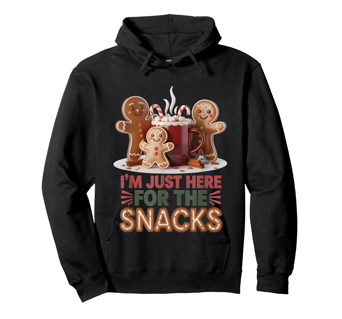 Gingerbread Holiday Snacks Funny Christmas T-Shirt