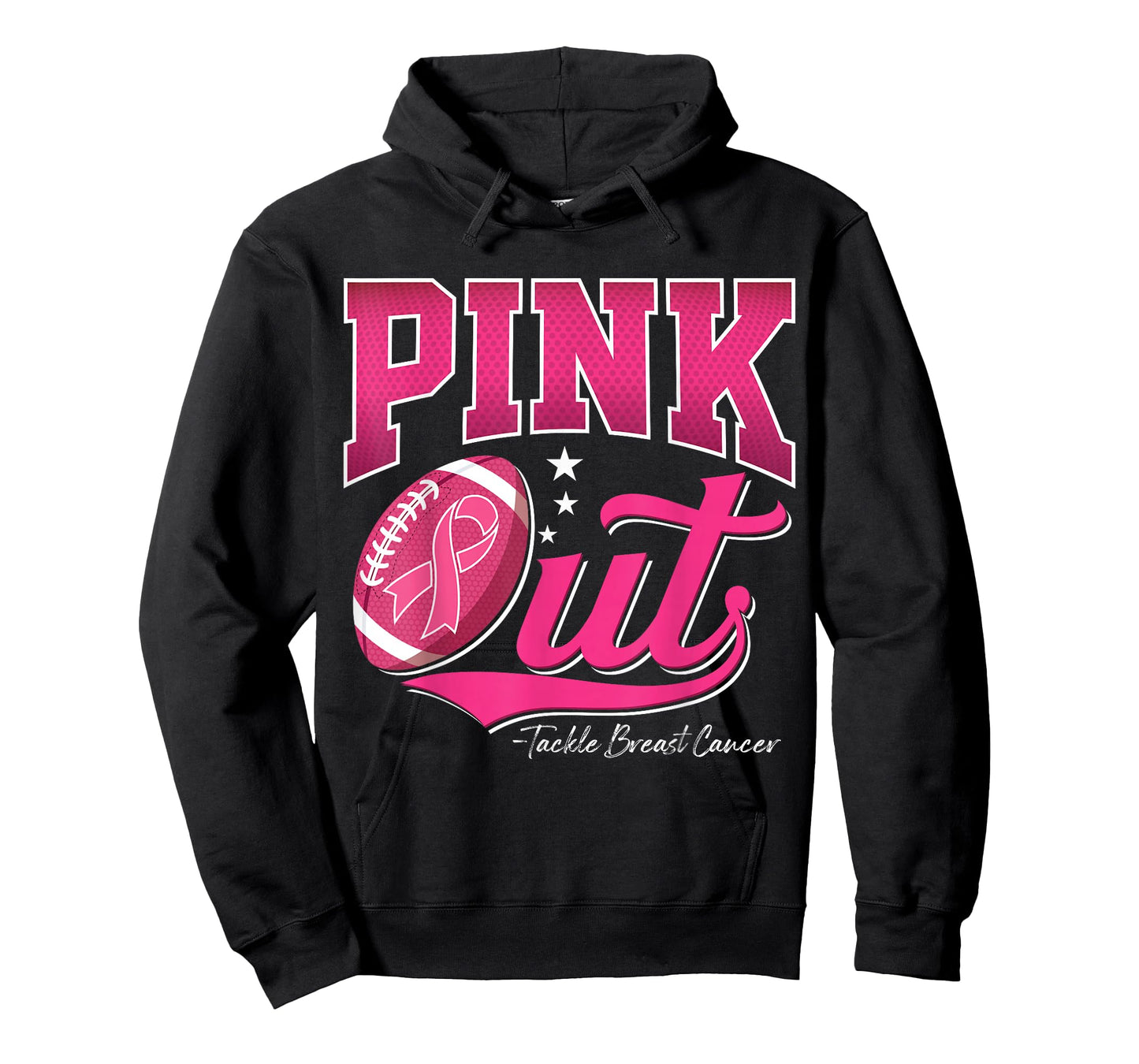 Pink Out Football Breast Cancer Awareness Men Women Kids T-Shirt