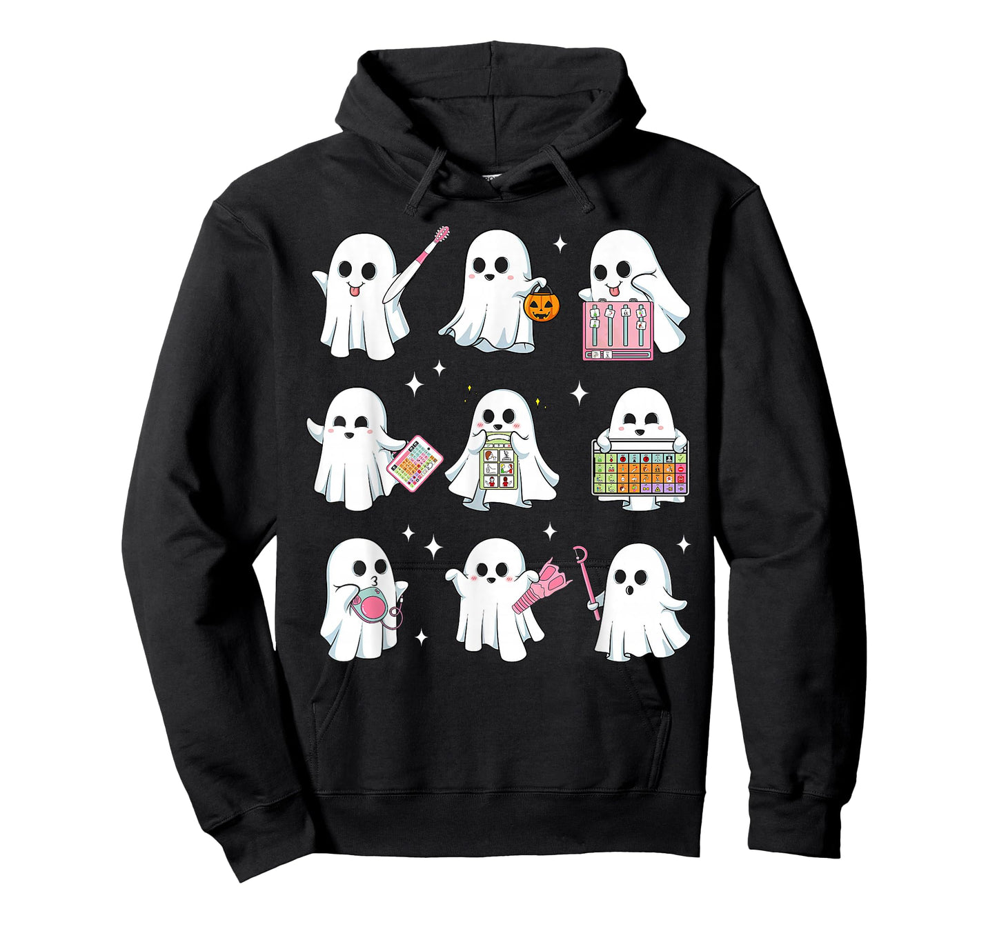 Halloween Ghost Speech Therapy SLP Fall Teacher Tee T-Shirt