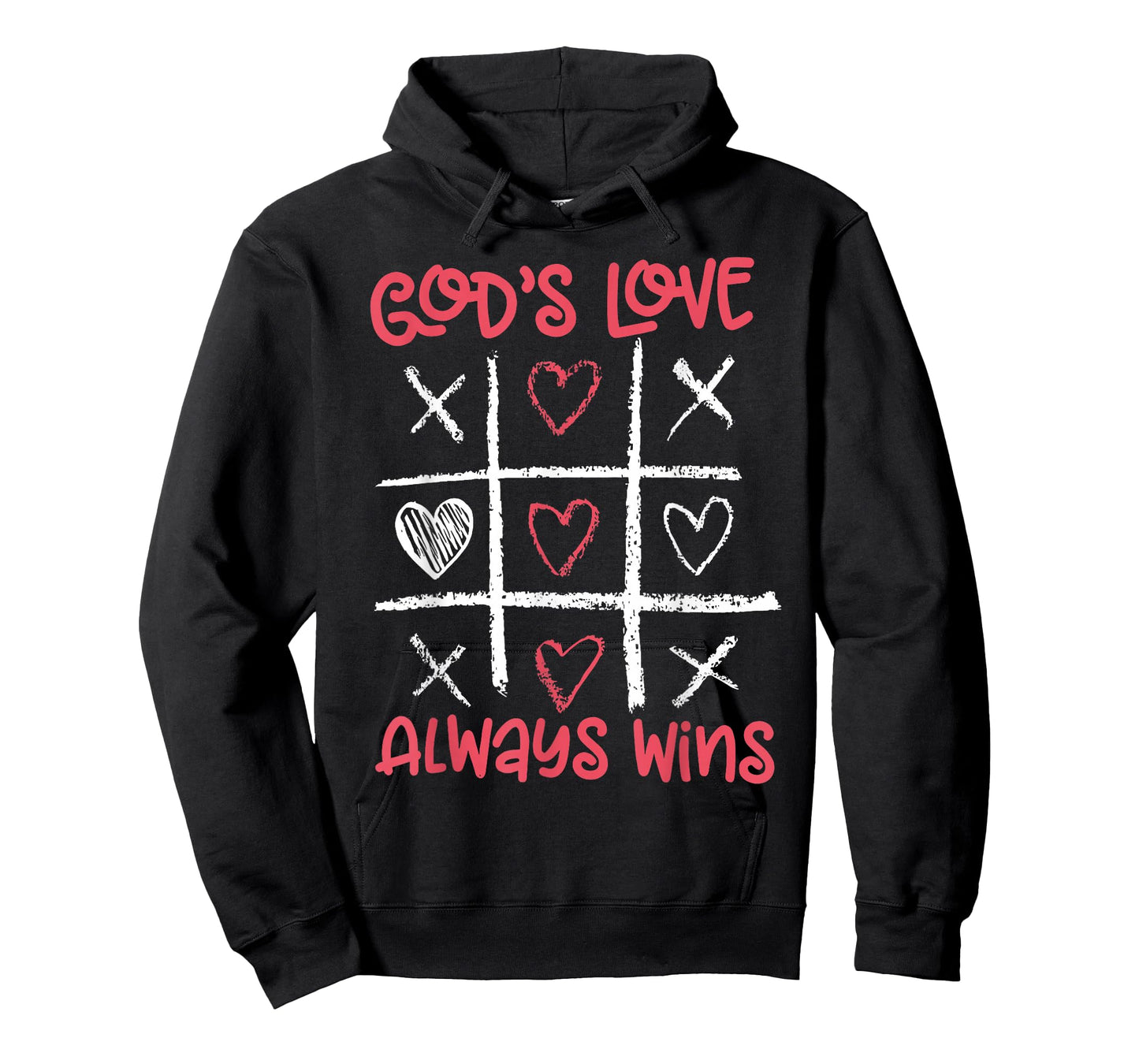 Valentine’s Day Tic Tac Toe Game God’s Love Always Win T-Shirt