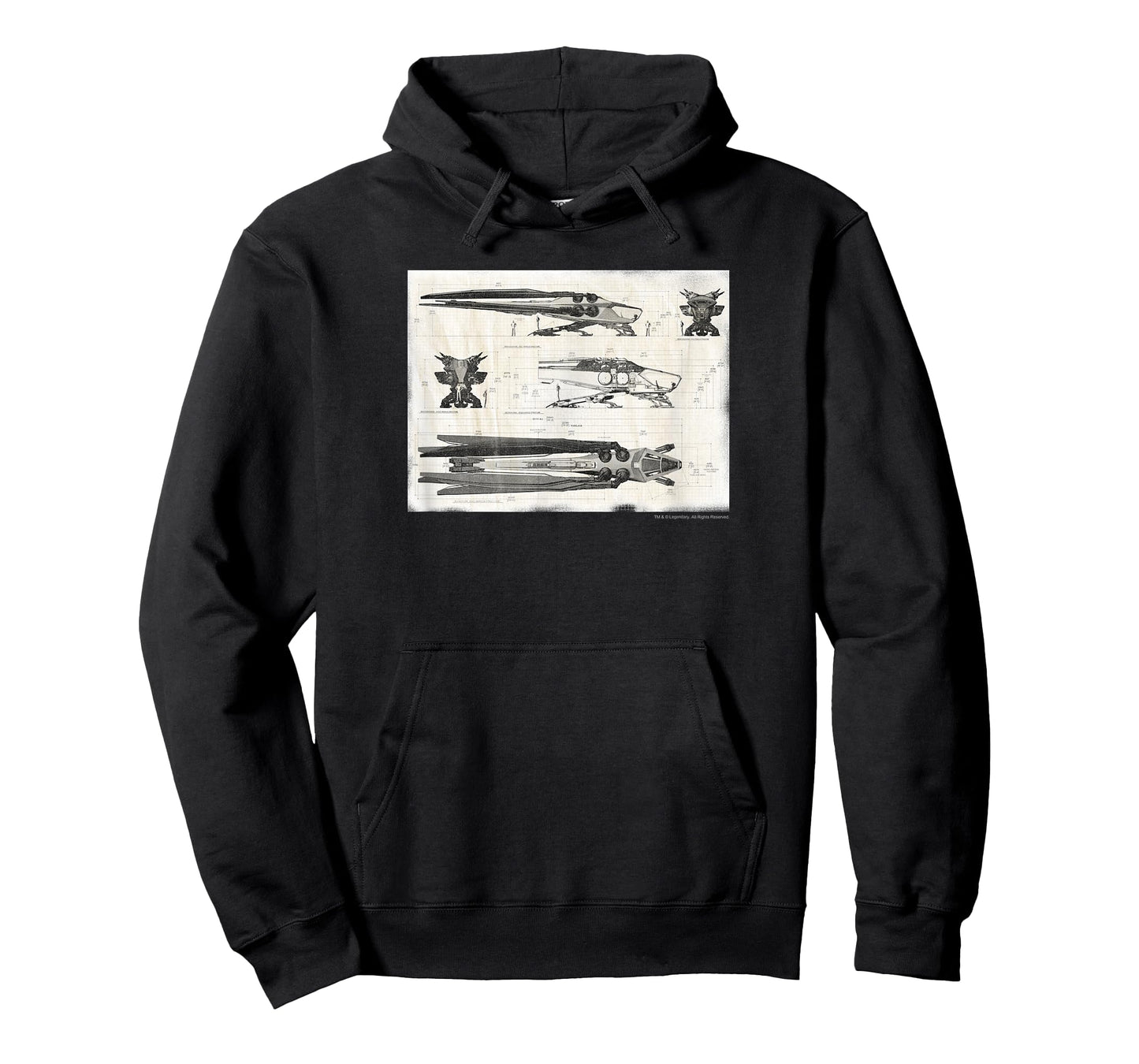 Dune - Royal Ornithopter Blueprint - Cream T-Shirt