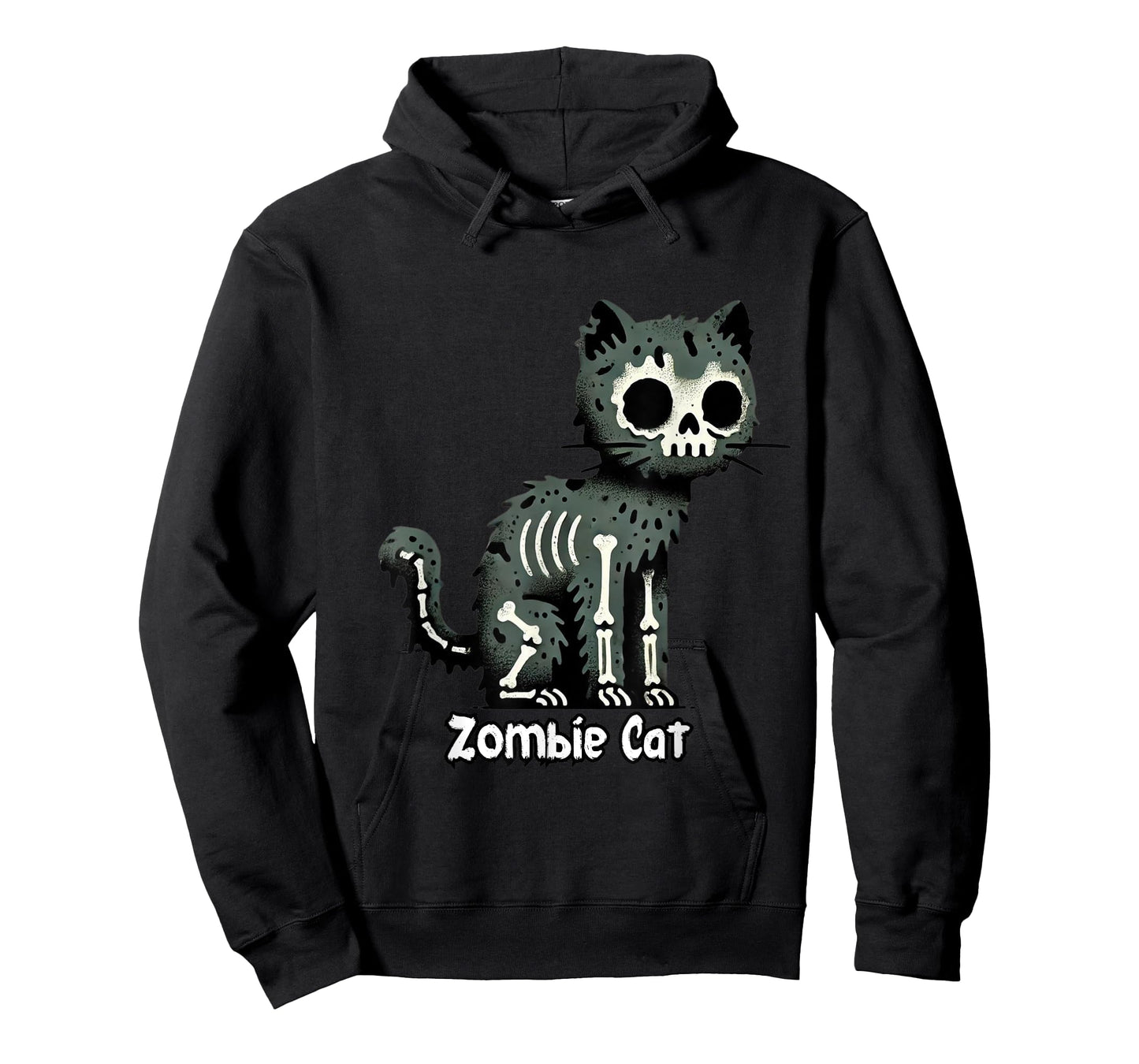 Spooky & Cute Cat Zombie Halloween Men Women Kids T-Shirt