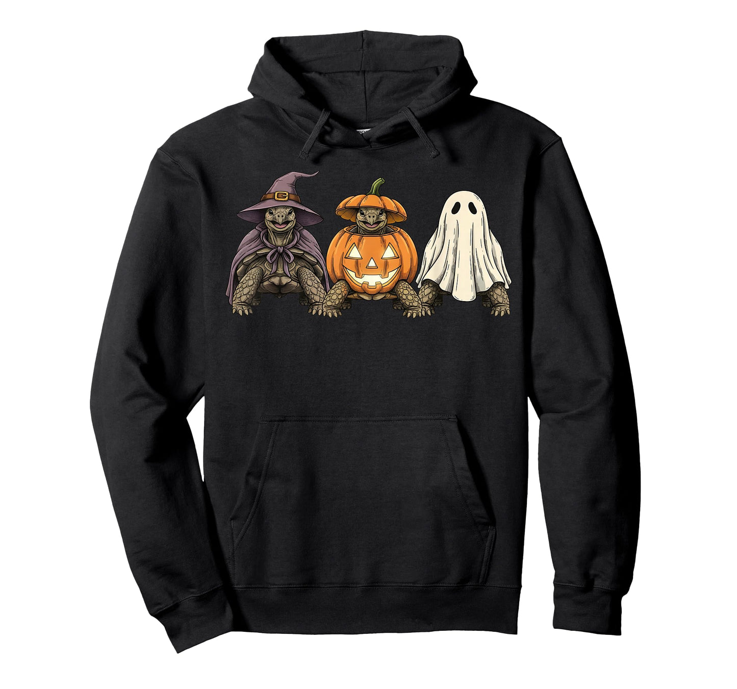 Spooky Ghost Sulcata Tortoise Lover Pumpkin Halloween T-Shirt