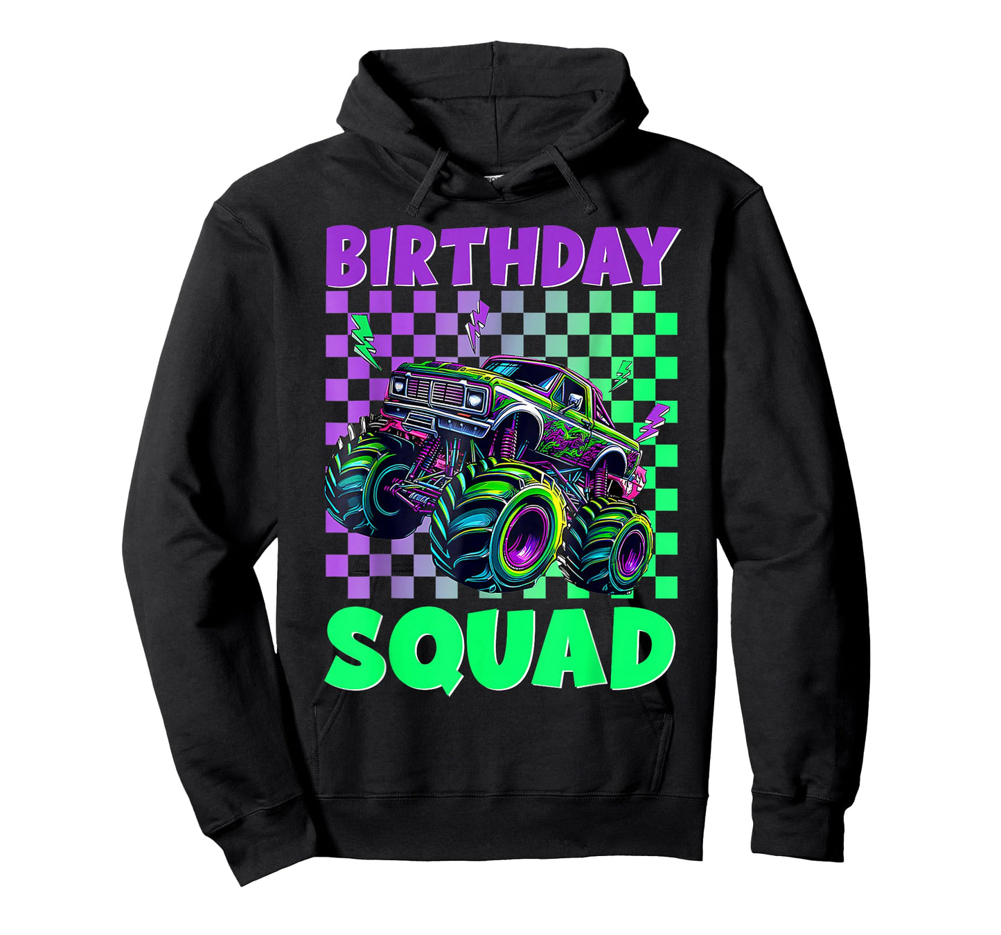 Kids Birthday Squad Monster Truck Birthday Boy Matching T-Shirt