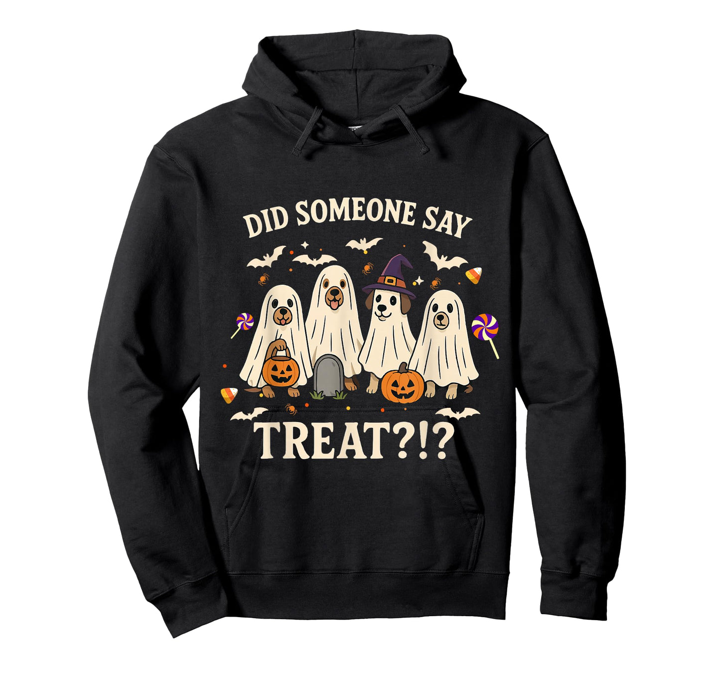Funny Halloween Dogs Did Someone Say Treat Ghost Dog Boo T-Shirt