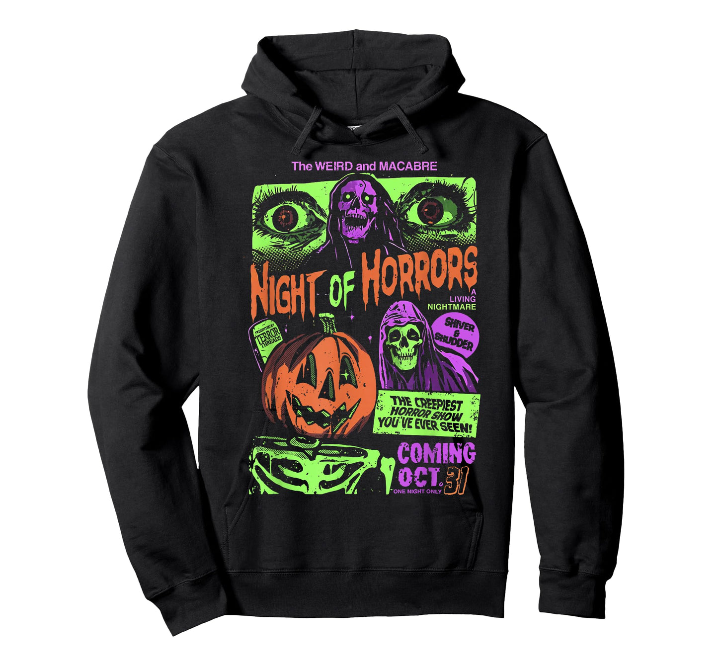 Retro Punk Scary Night Of Horrors Ghosts Spooky Halloween T-Shirt