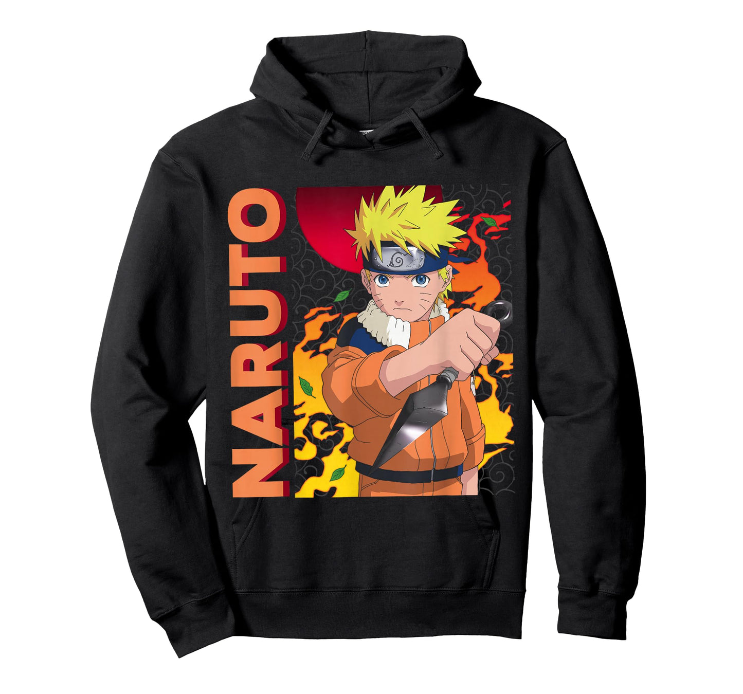 Naruto Main Character On Elemental Background T-Shirt