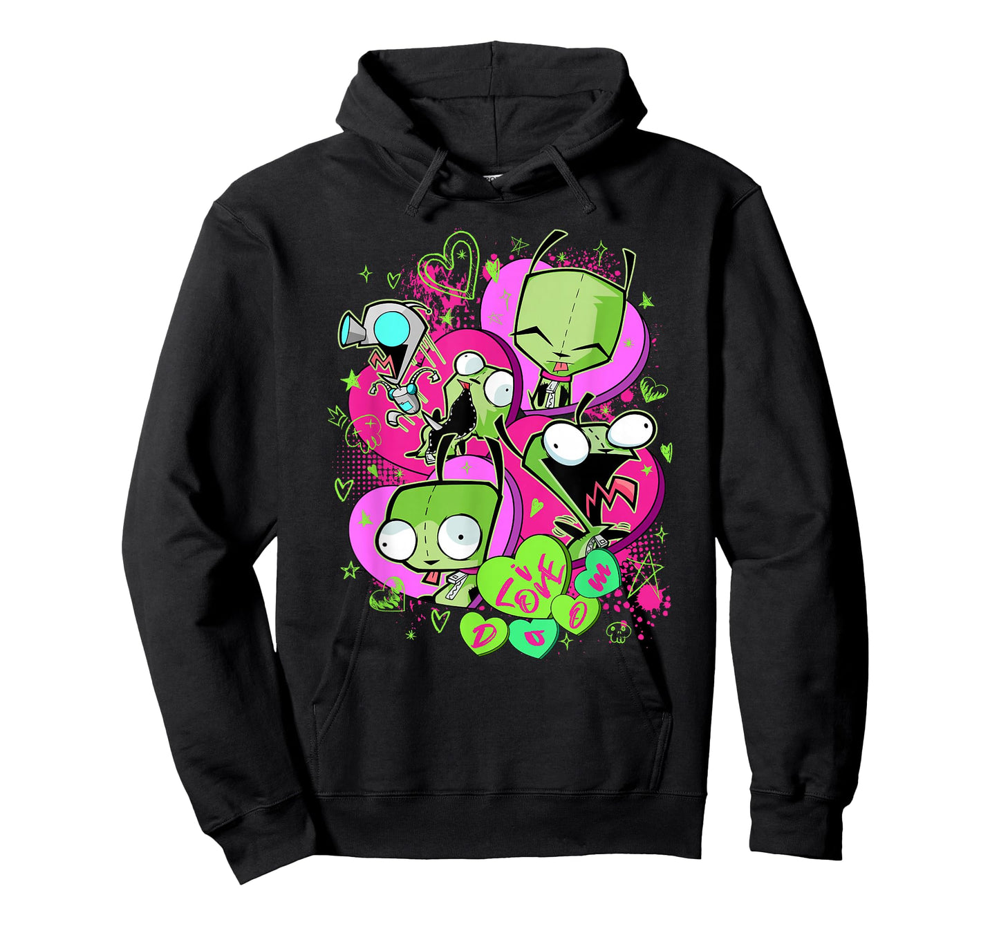 Invader Zim Valentine's Day Gir I Love Doom Poster T-Shirt