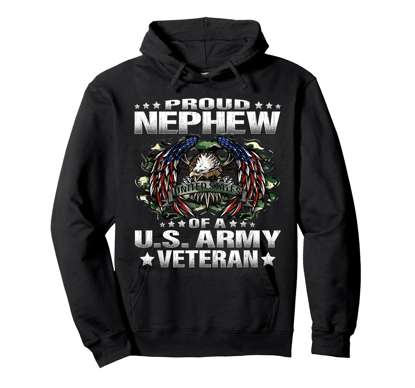 Proud Nephew Of A US Army Veteran Military Vet's Family T-Shirt