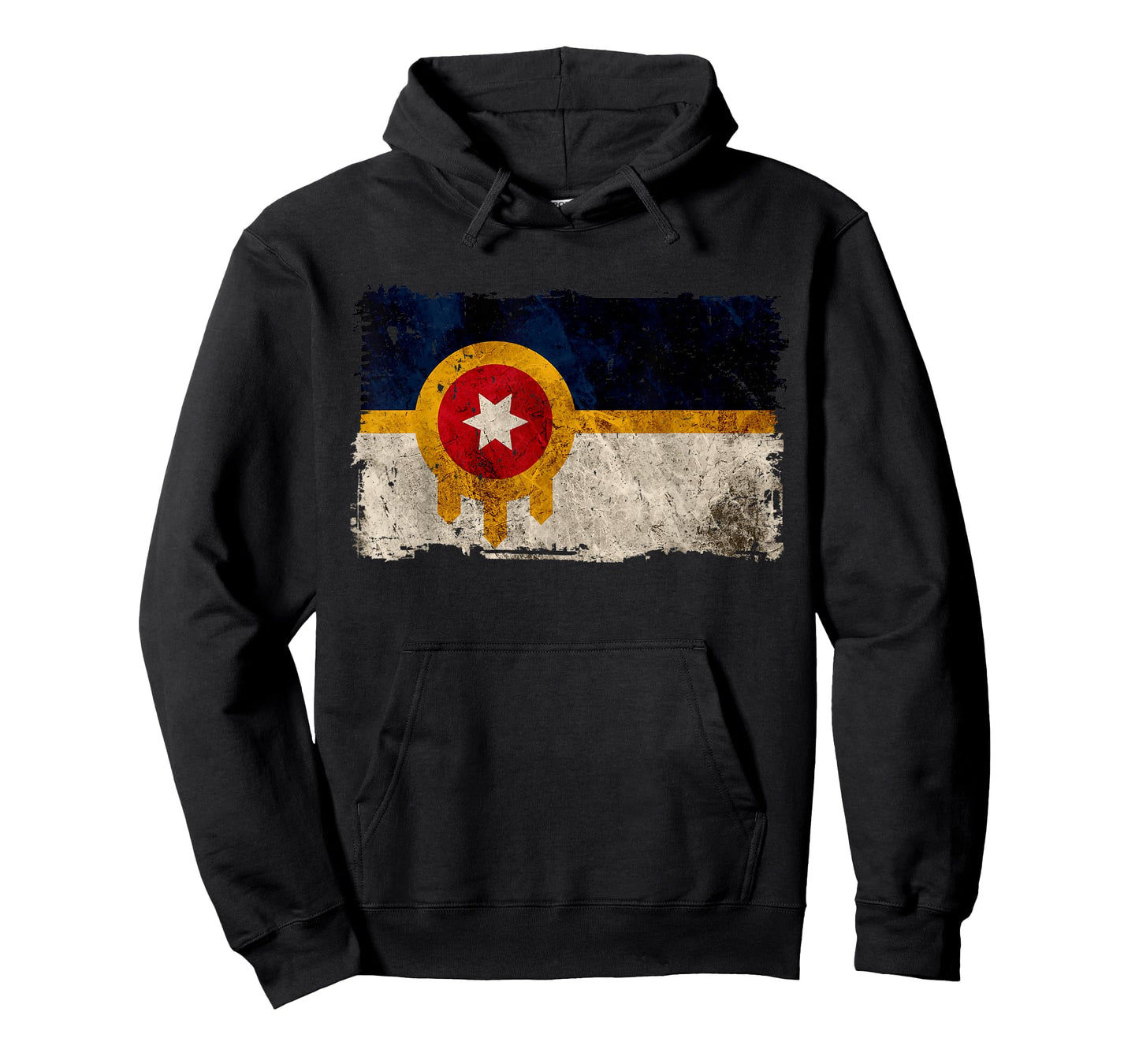 New Tulsa Flag Vintage Distressed Tulsa Oklahoma T-Shirt