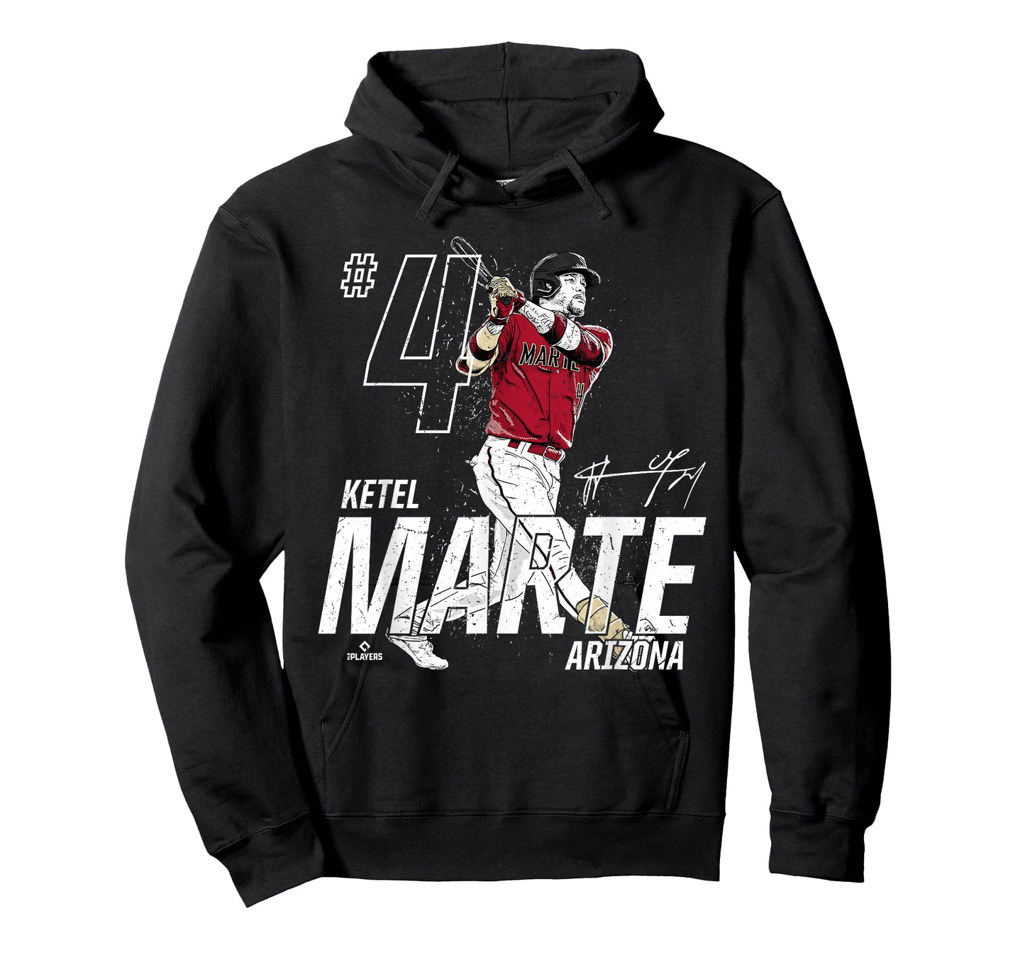 Dynamic Pose Ketel Marte Arizona Baseball MLBPA T-Shirt