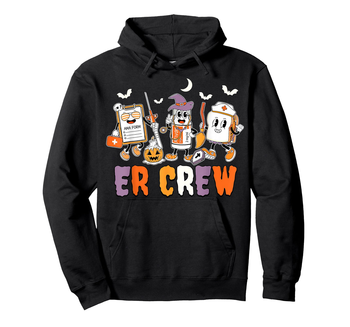 Retro ER Crew Emergency Room Emergency Department Halloween T-Shirt