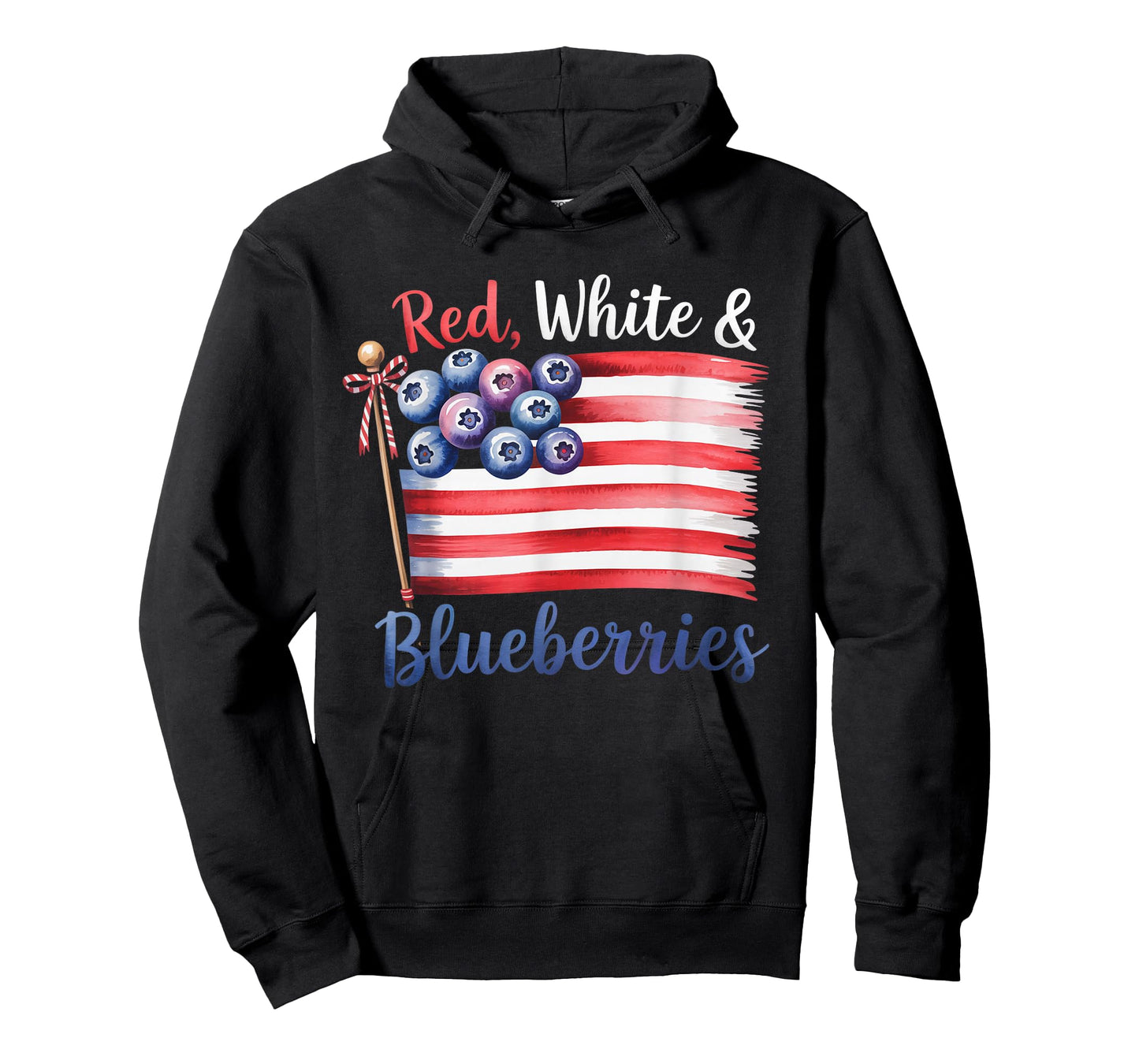 Funny Vintage Red, White and Blueberries Patriot T-Shirt