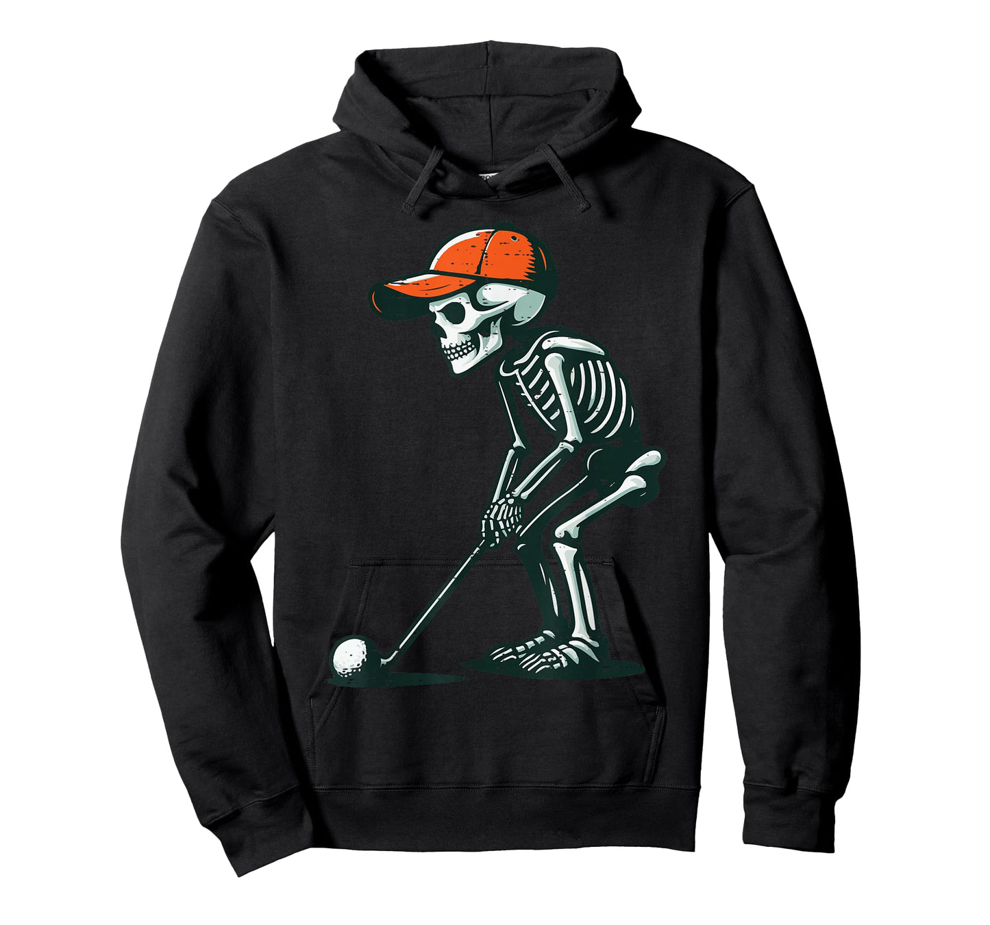 Halloween Skeleton Golf Golfer Costume Dad Men Women Kids T-Shirt