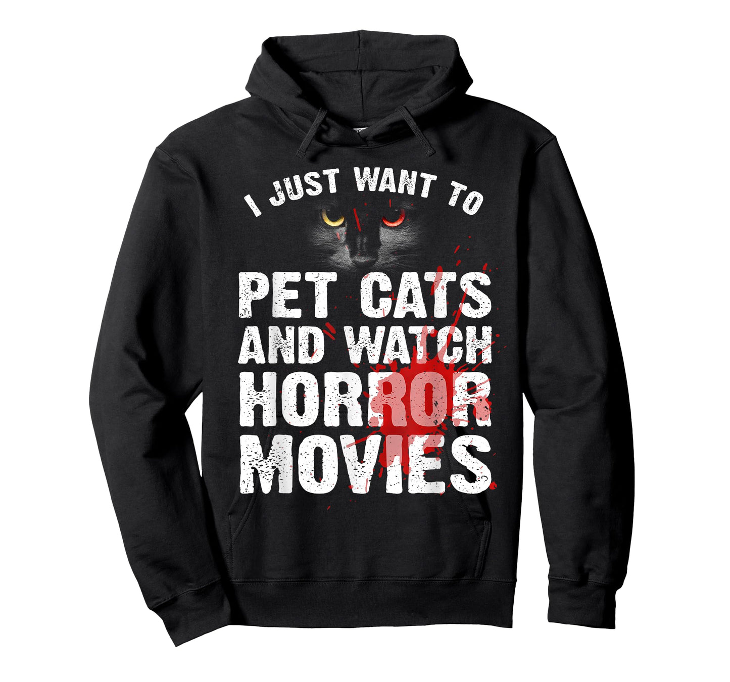 Funny Horror Movie For Men Women Cat Lover Halloween Movie T-Shirt