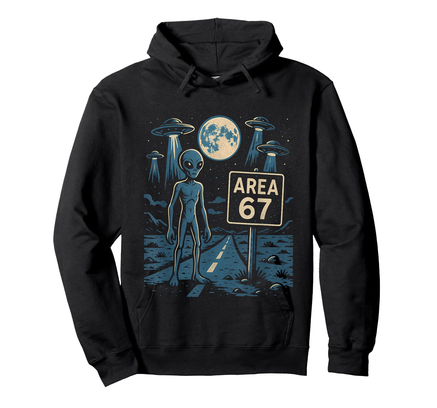 Area 67 Alien UFO Encounter Design for Space Lovers T-Shirt