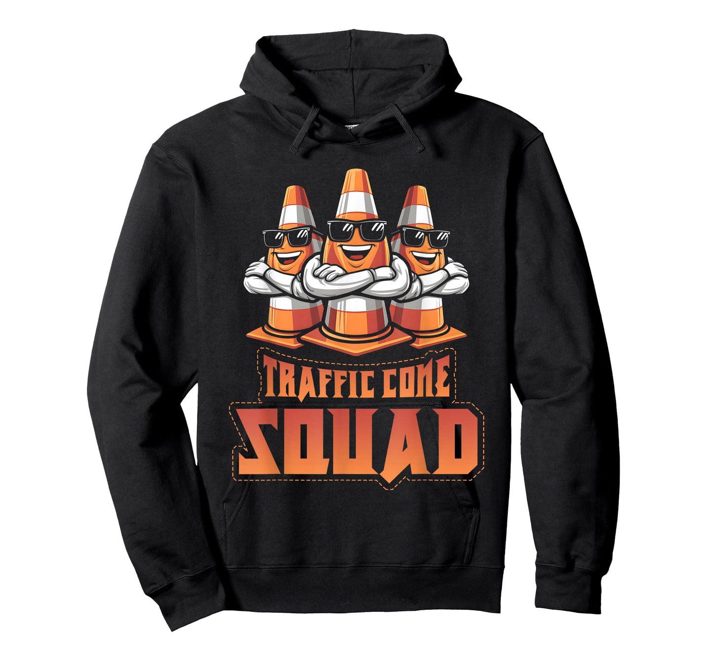 Meme Kawaii Traffic Cone Squad Wearing Sunglass T-Shirt