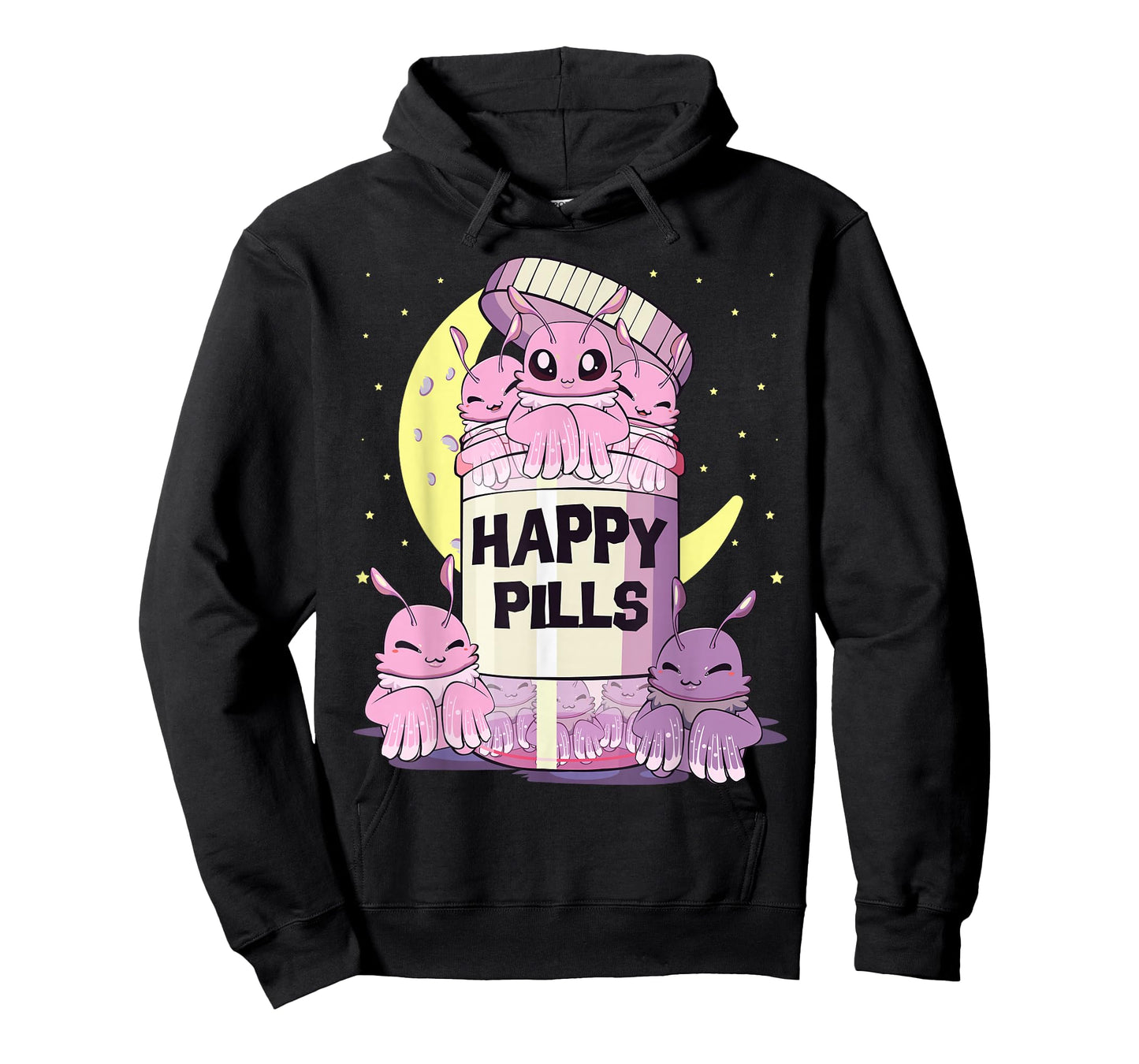 Pastel Goth Kawaii Cute Happy Pills Mothman T-Shirt