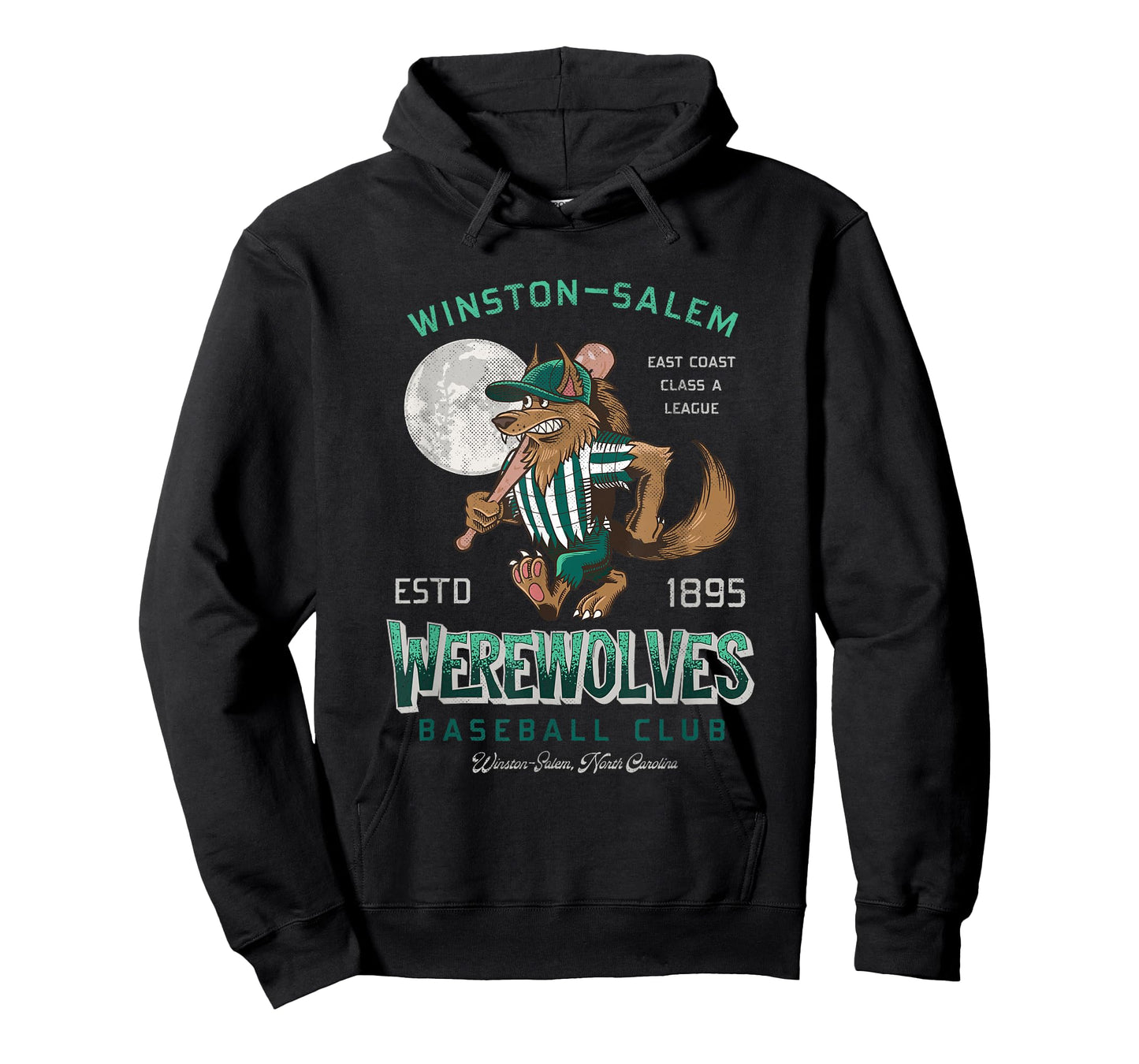 Winston Salem Werewolves Retro Minor League Baseball Team T-Shirt