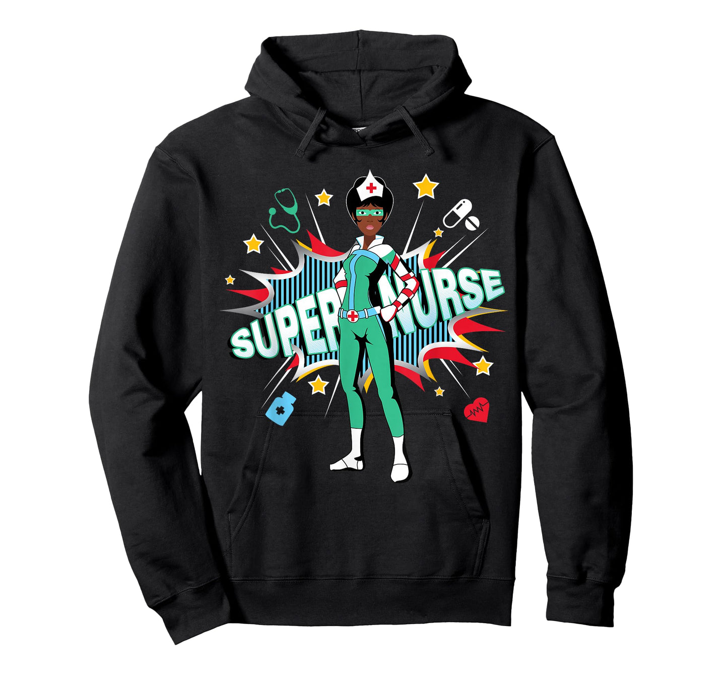 Black Nurses Rock Shirt | Super Hero Funny Black RN Nurse T-Shirt
