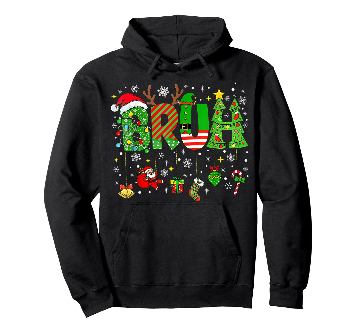 Bruh Christmas Kids Teens Boys Funny Christmas Humor T-Shirt