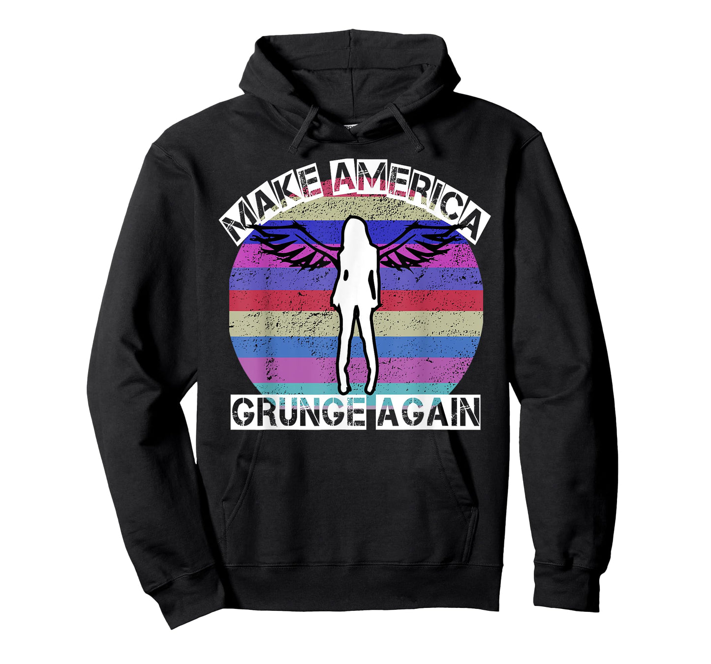 Make America Grunge Again Seattle Rock Distressed T-Shirt T-Shirt