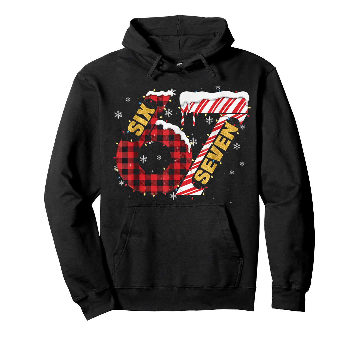 Funny Six Seven 67 Meme 67 Christmas Holiday Women Kids Xmas T-Shirt