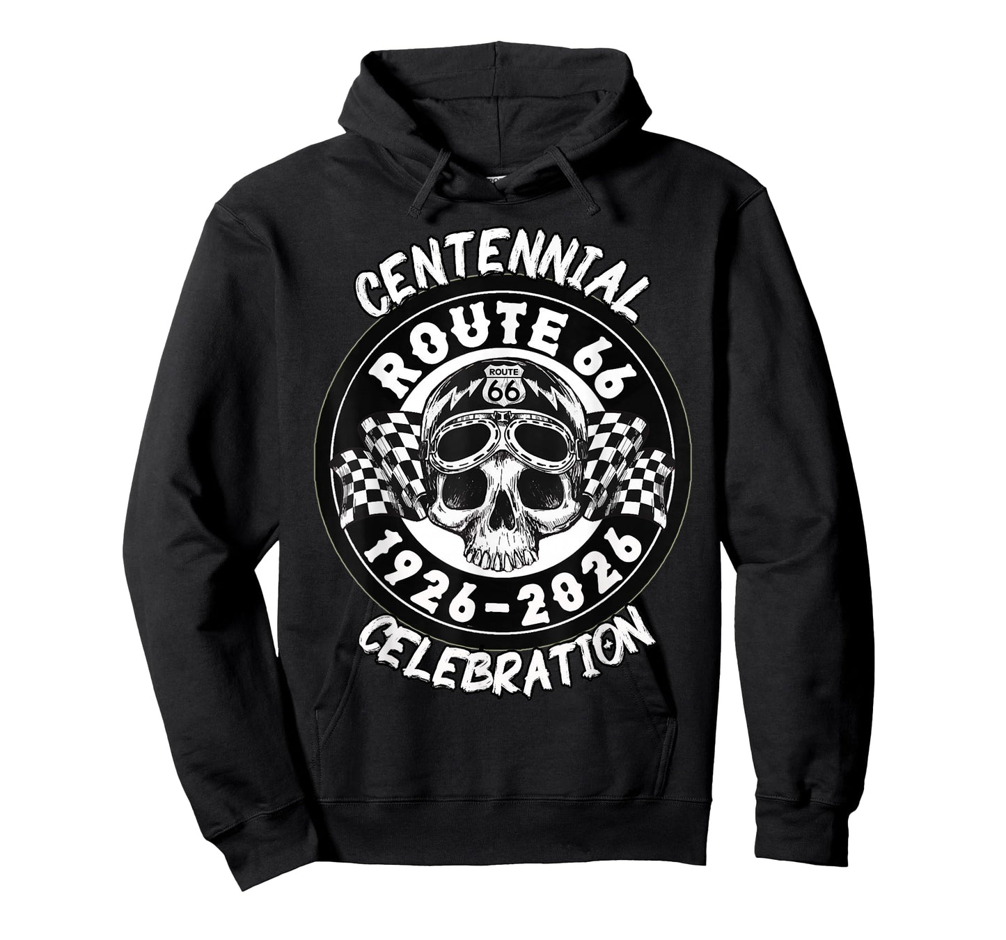 Route 66 100 Years Anniversary Mother Road Skull Legendary T-Shirt