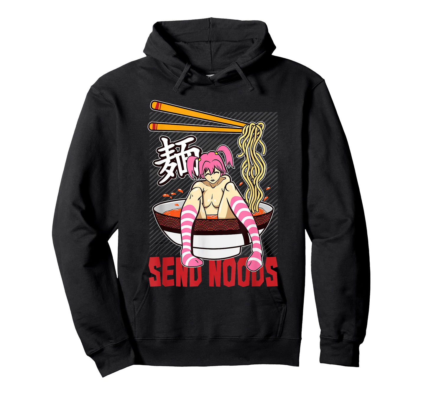 Funny send noods ramen bowl lewd anime shabu noodle pool T-Shirt