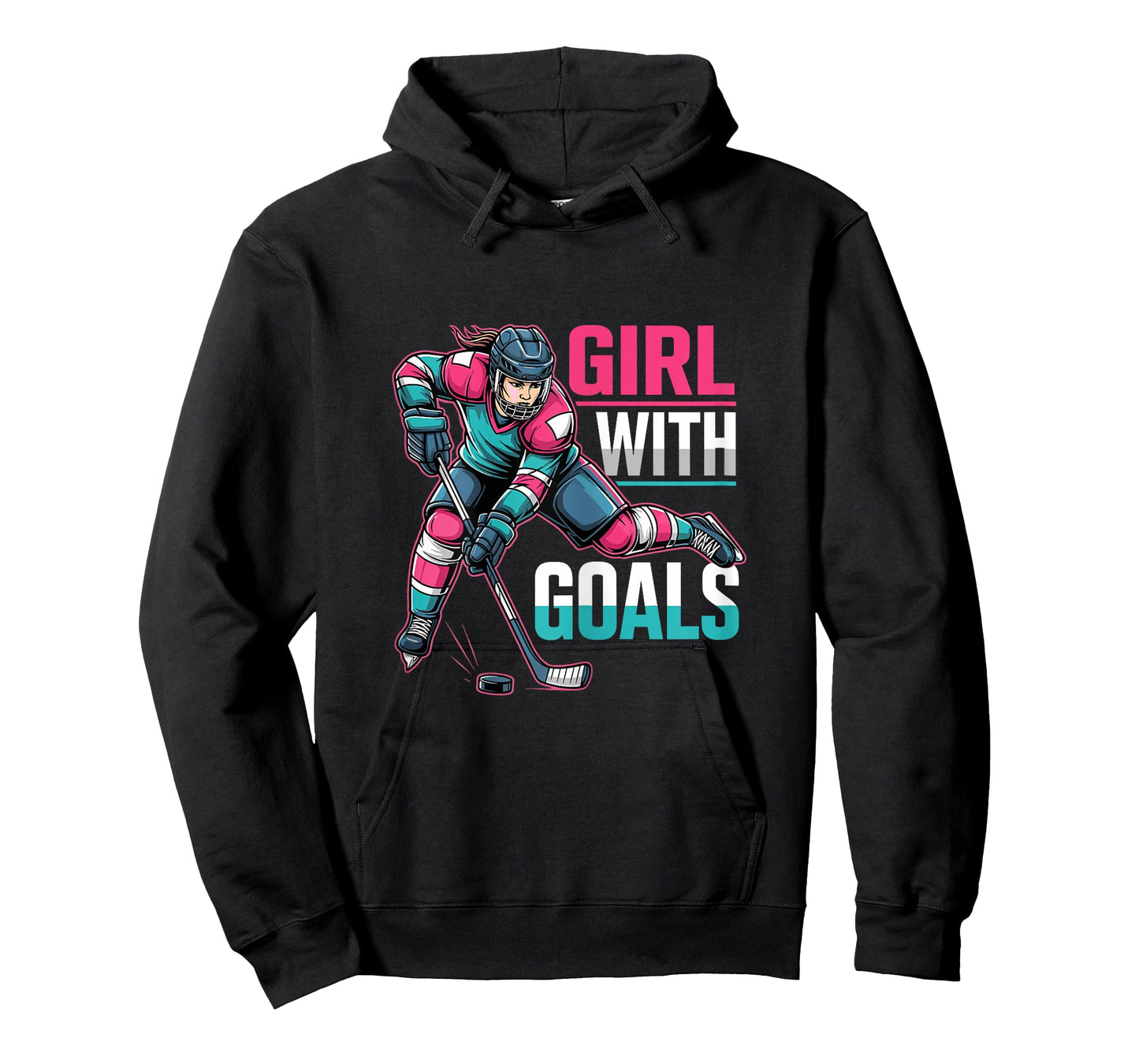 Girl with Goals Hockey Woman T-Shirt