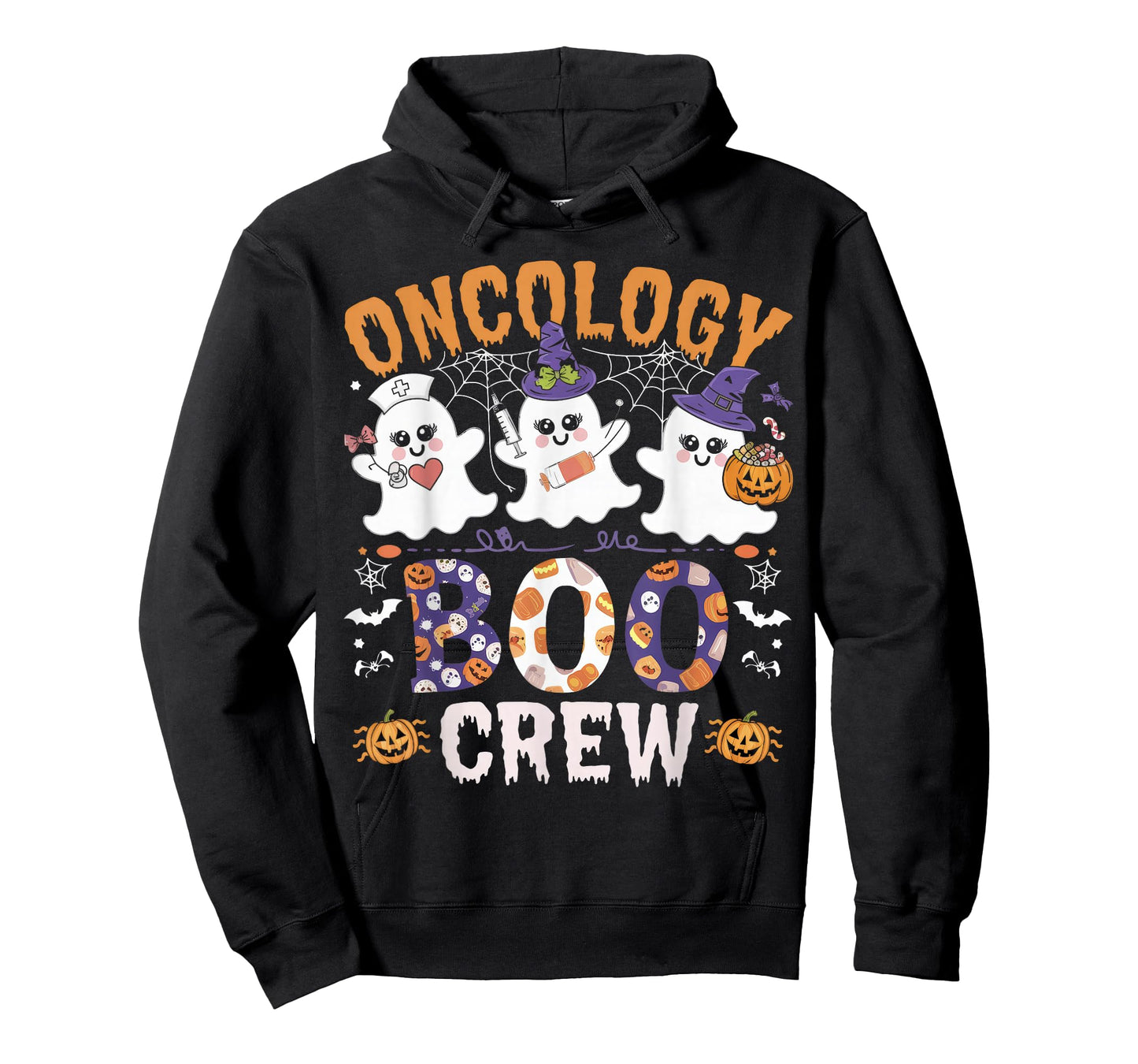 Oncology Boo Crew Funny Ghost Halloween Spooky Costume Nurse T-Shirt