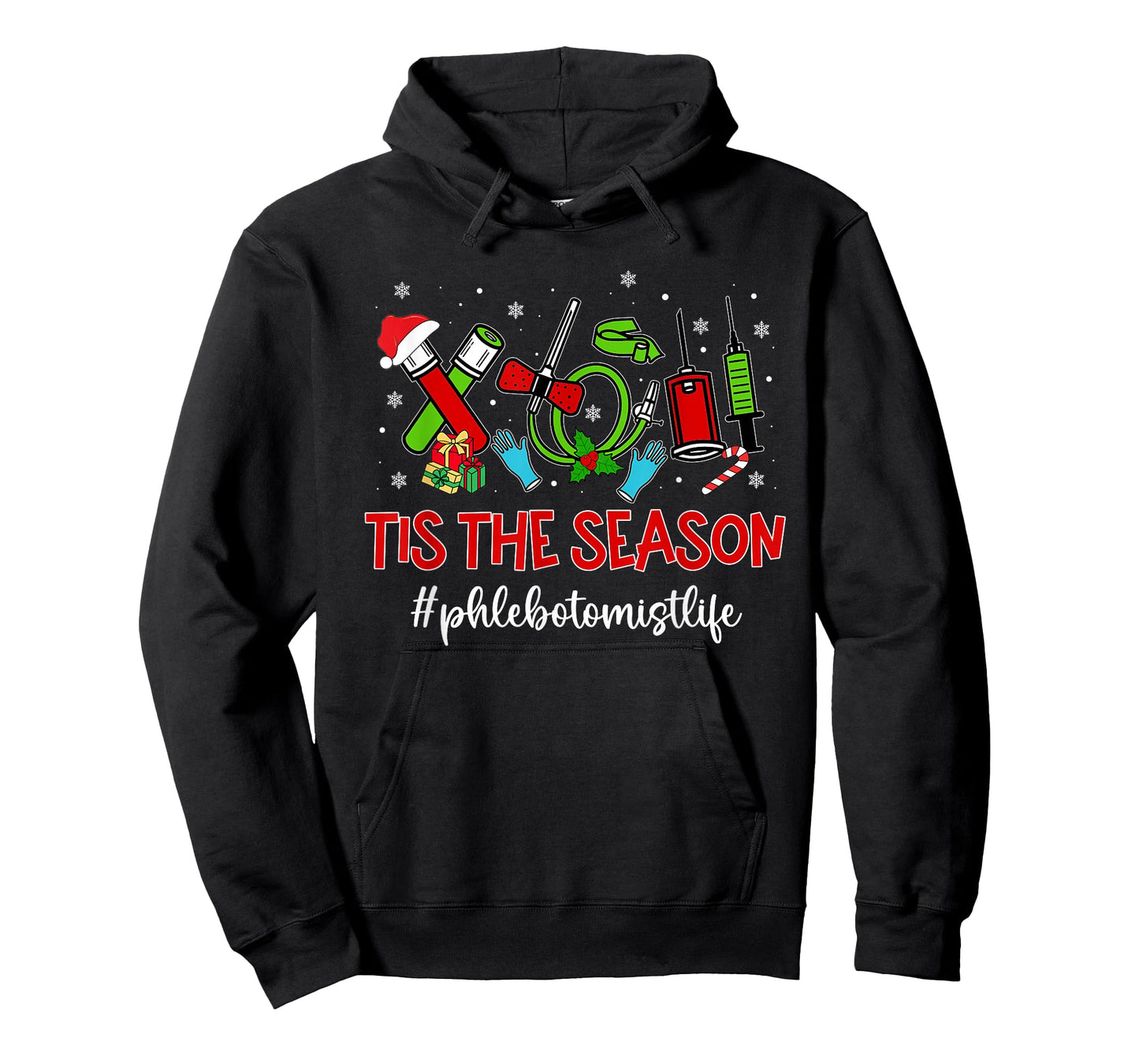 Christmas Phlebotomist Phleb Tech Phlebotomy Technician T-Shirt