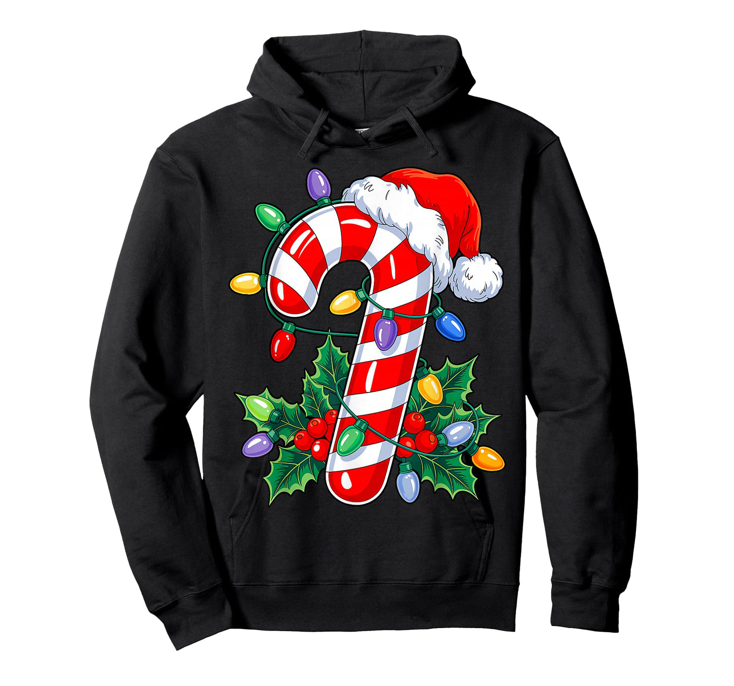 Candy Cane Crew Christmas Lights Family Matching Xmas Girls T-Shirt